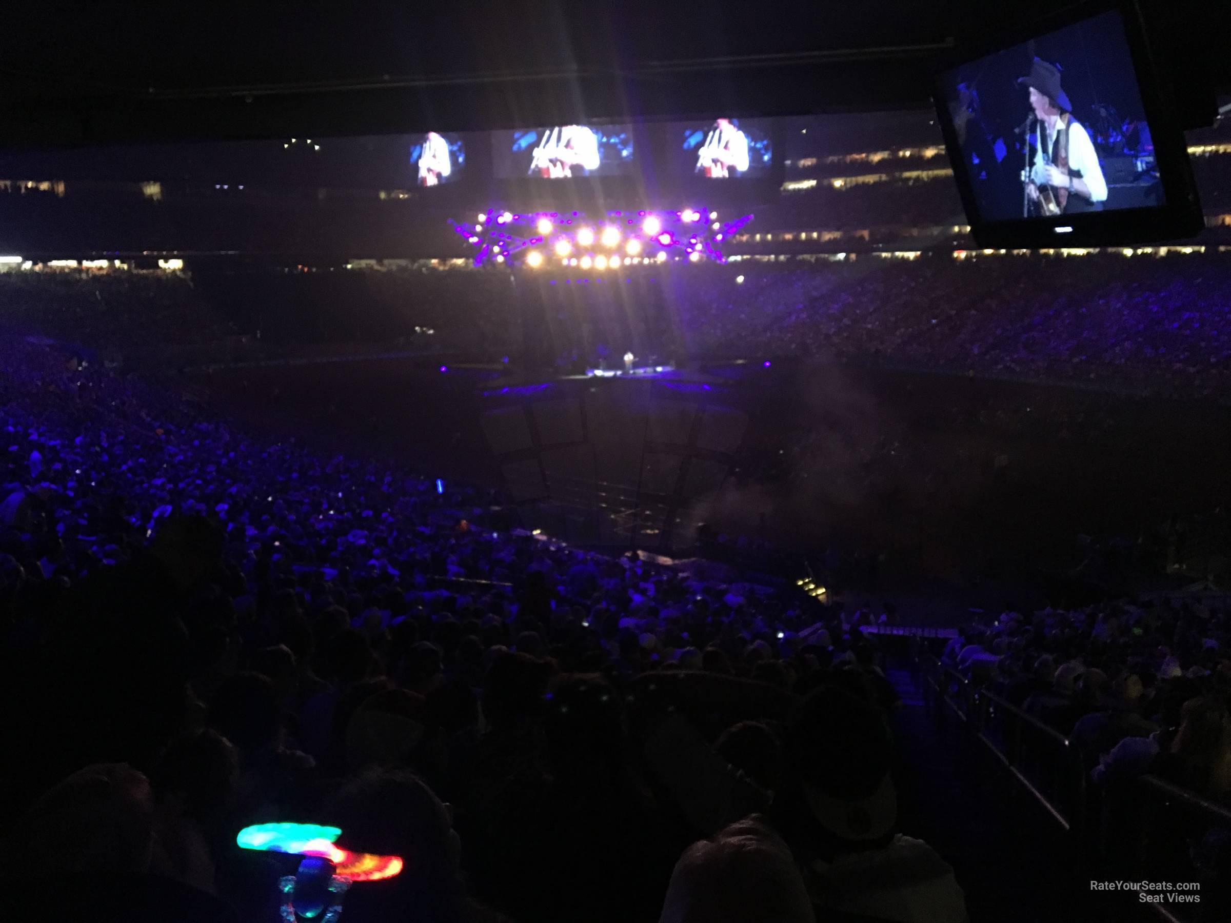 section 121, row hh seat view  for concert - nrg stadium