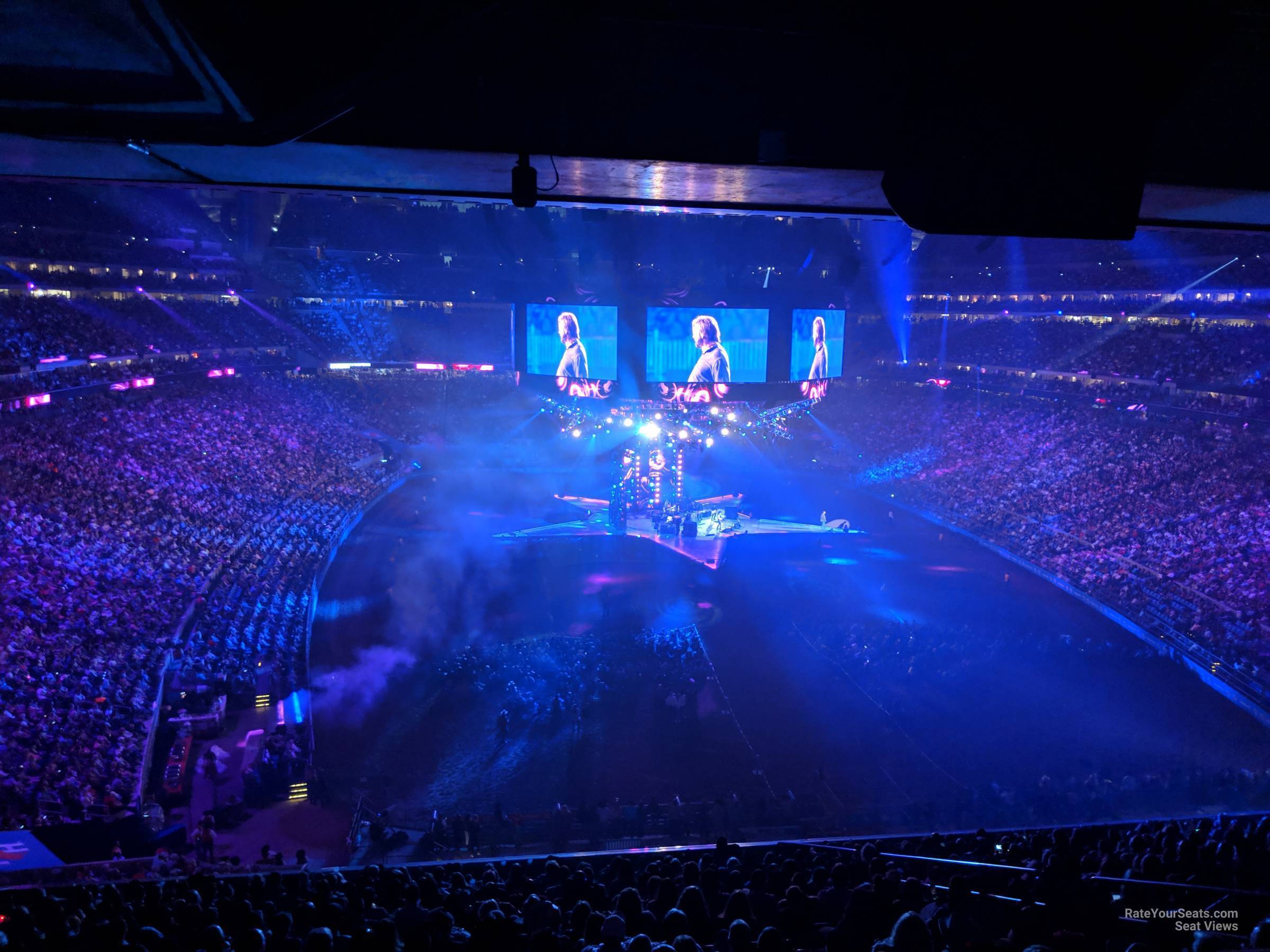 section 326, row m seat view  for concert - nrg stadium