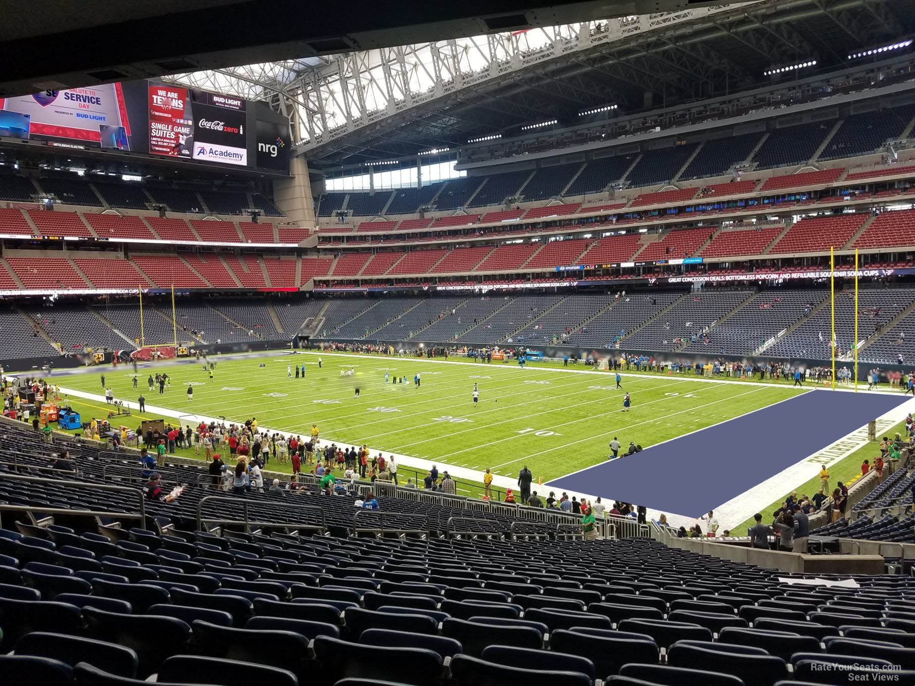 NRG Stadium Section 101 - Houston Texans - RateYourSeats.com