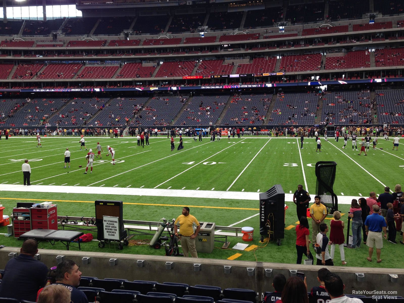 section 125, row c seat view  for football - nrg stadium