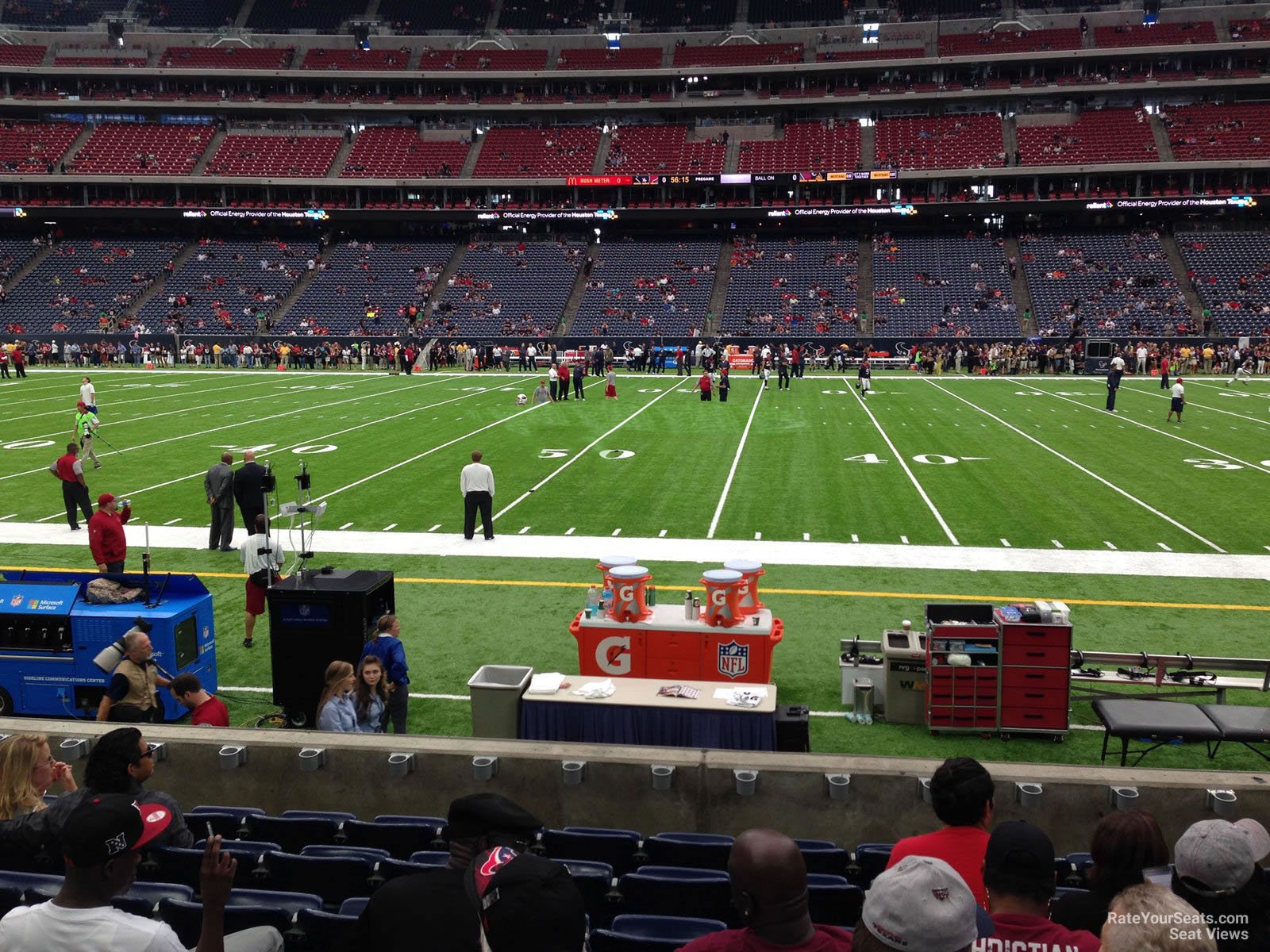 section 126, row c seat view  for football - nrg stadium