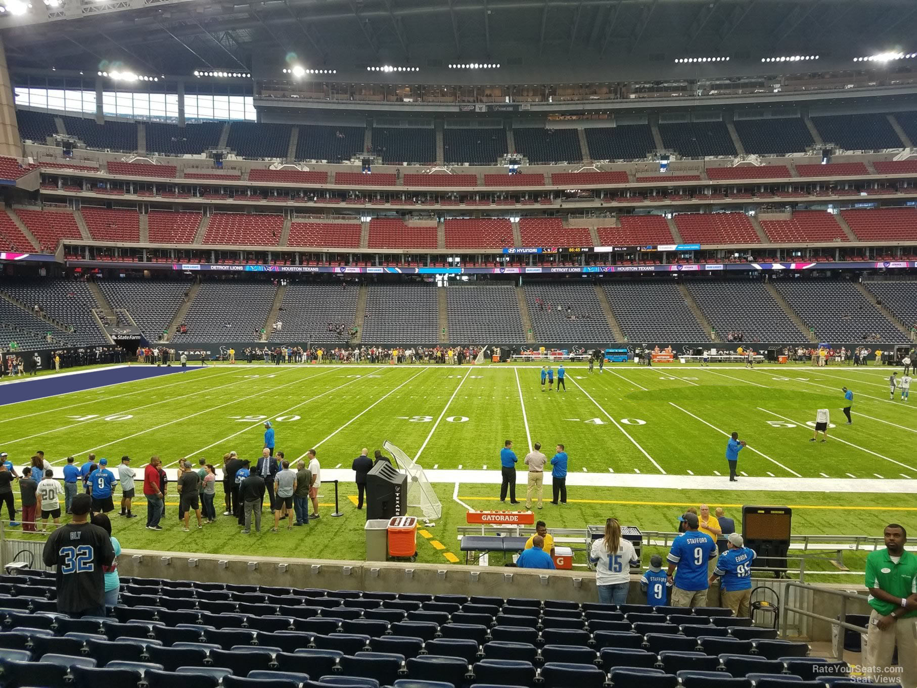 A general view of the inside of NRG Stadium on January 31 in