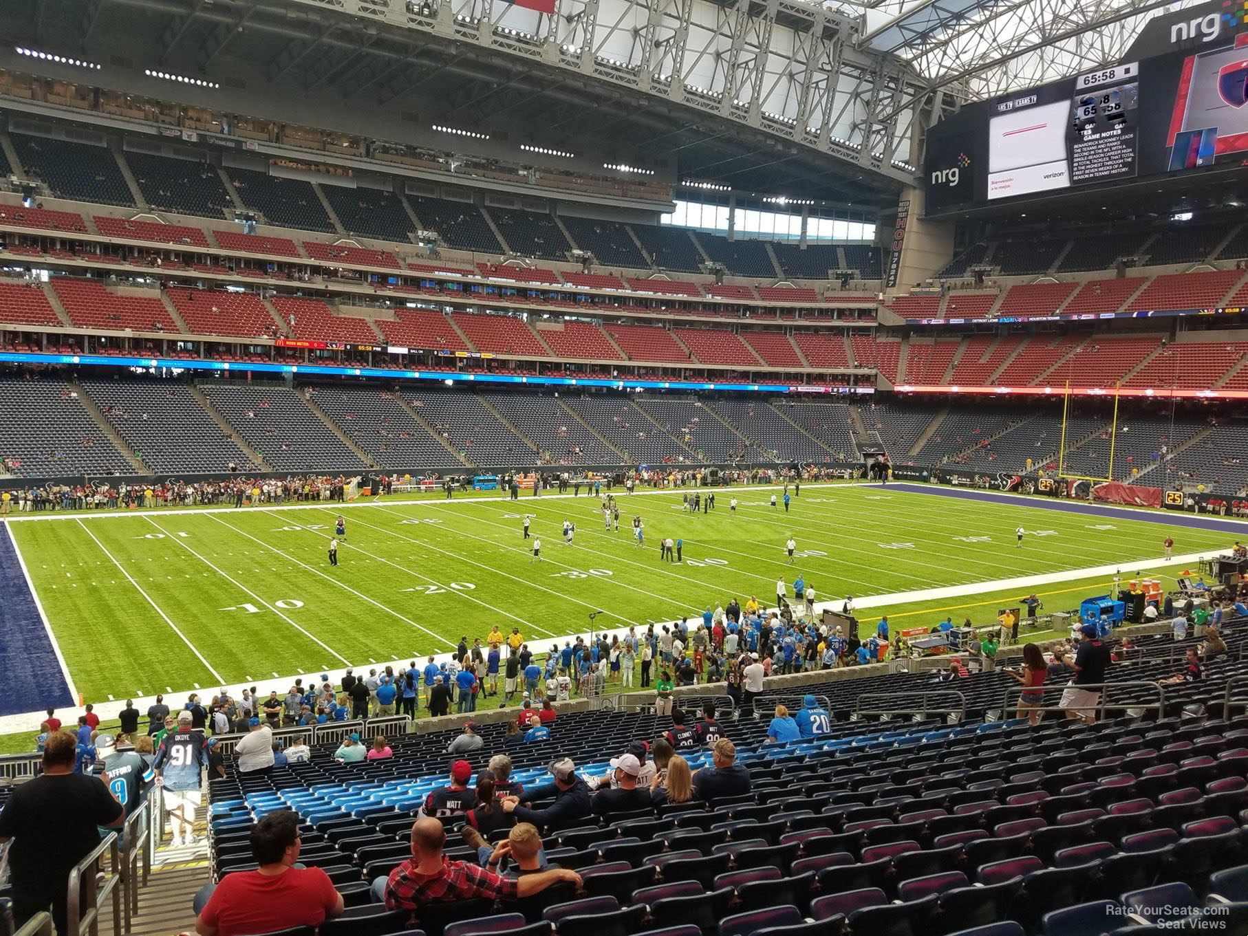 NRG Stadium Section 130 - Houston Texans - RateYourSeats.com