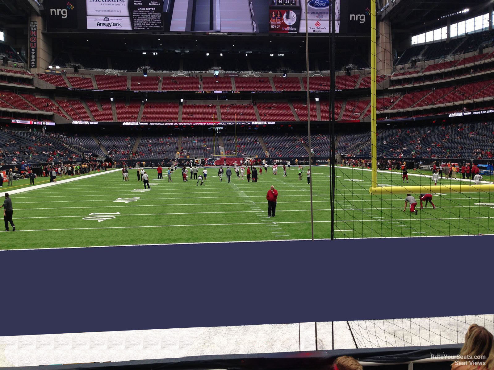 section 137, row c seat view  for football - nrg stadium