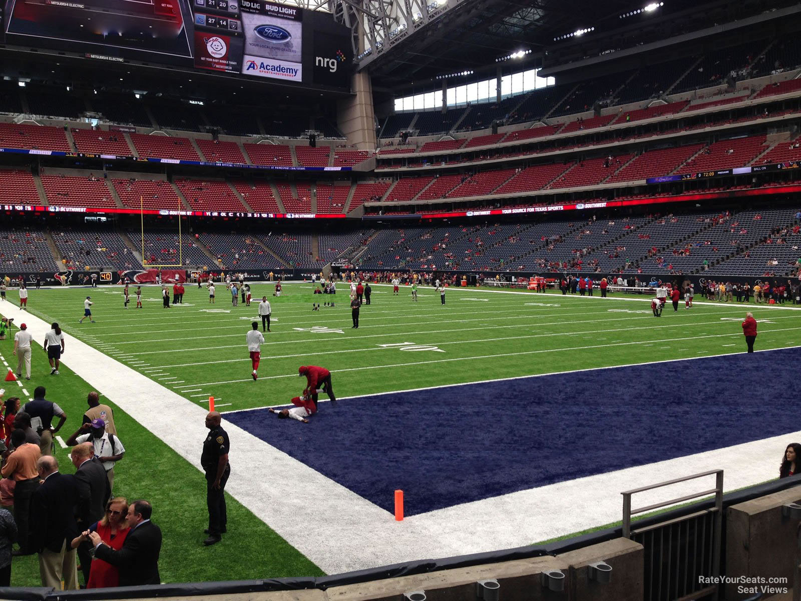 section 139, row c seat view  for football - nrg stadium