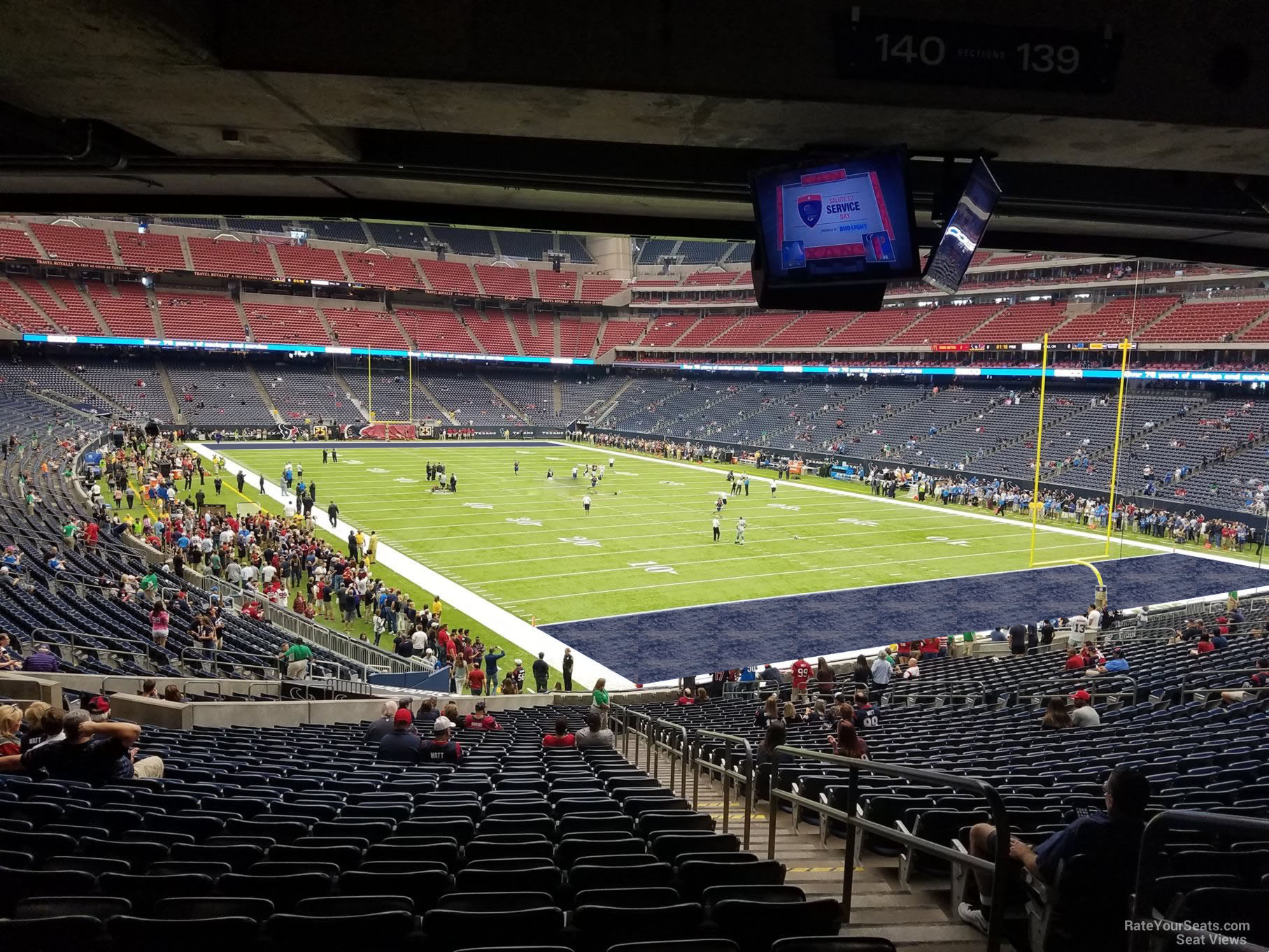 NRG Stadium Section 140 - Houston Texans - RateYourSeats.com