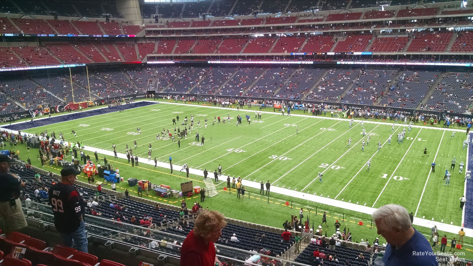 section 306, row l seat view  for football - nrg stadium