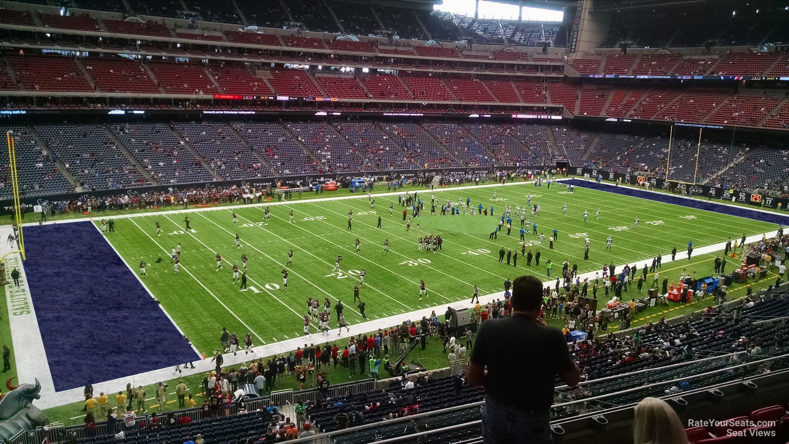 section 314, row l seat view  for football - nrg stadium