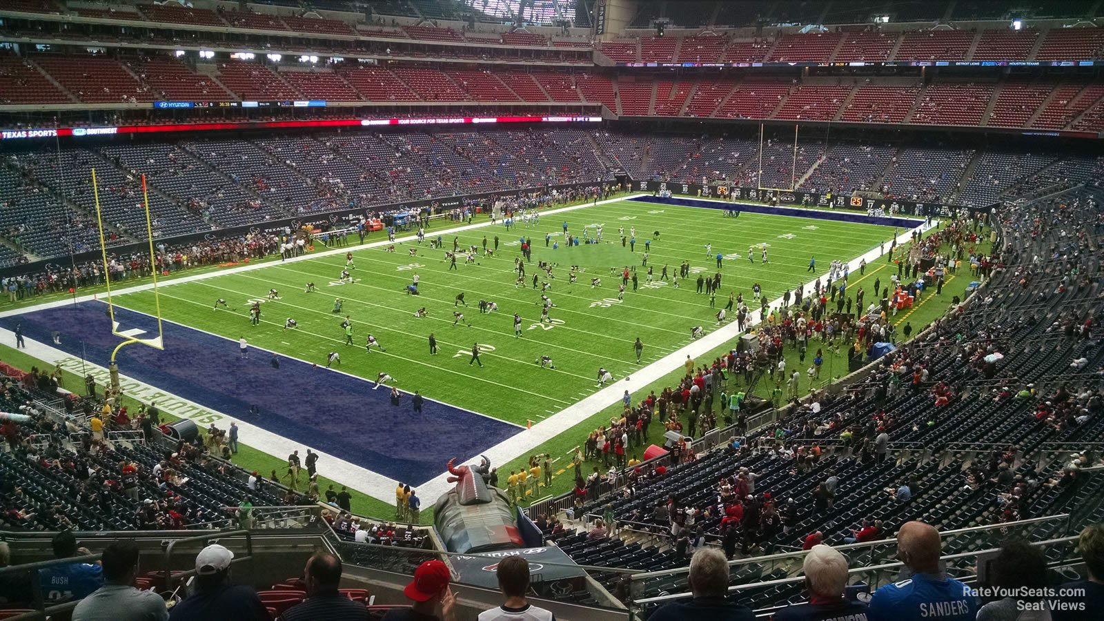 section 317, row l seat view  for football - nrg stadium