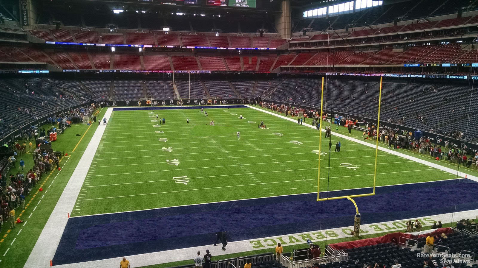 section 325, row a seat view  for football - nrg stadium