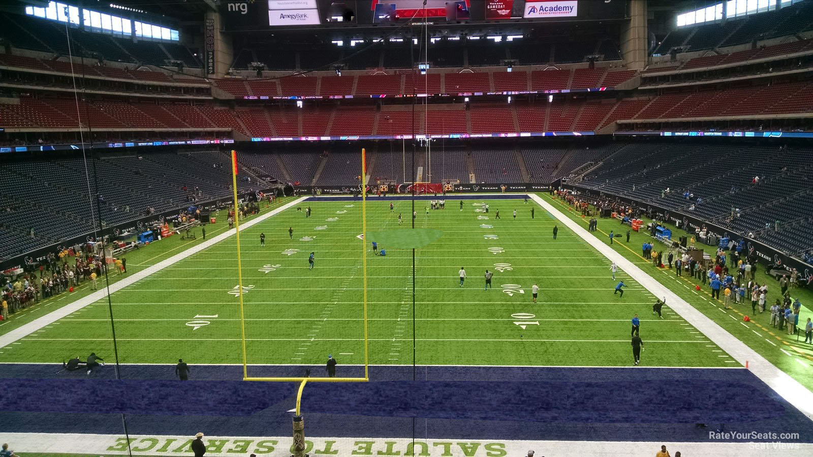 section 351, row a seat view  for football - nrg stadium