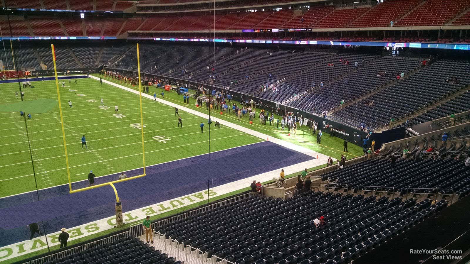 section 352, row a seat view  for football - nrg stadium