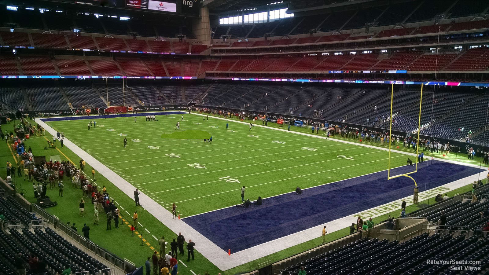 section 356, row a seat view  for football - nrg stadium