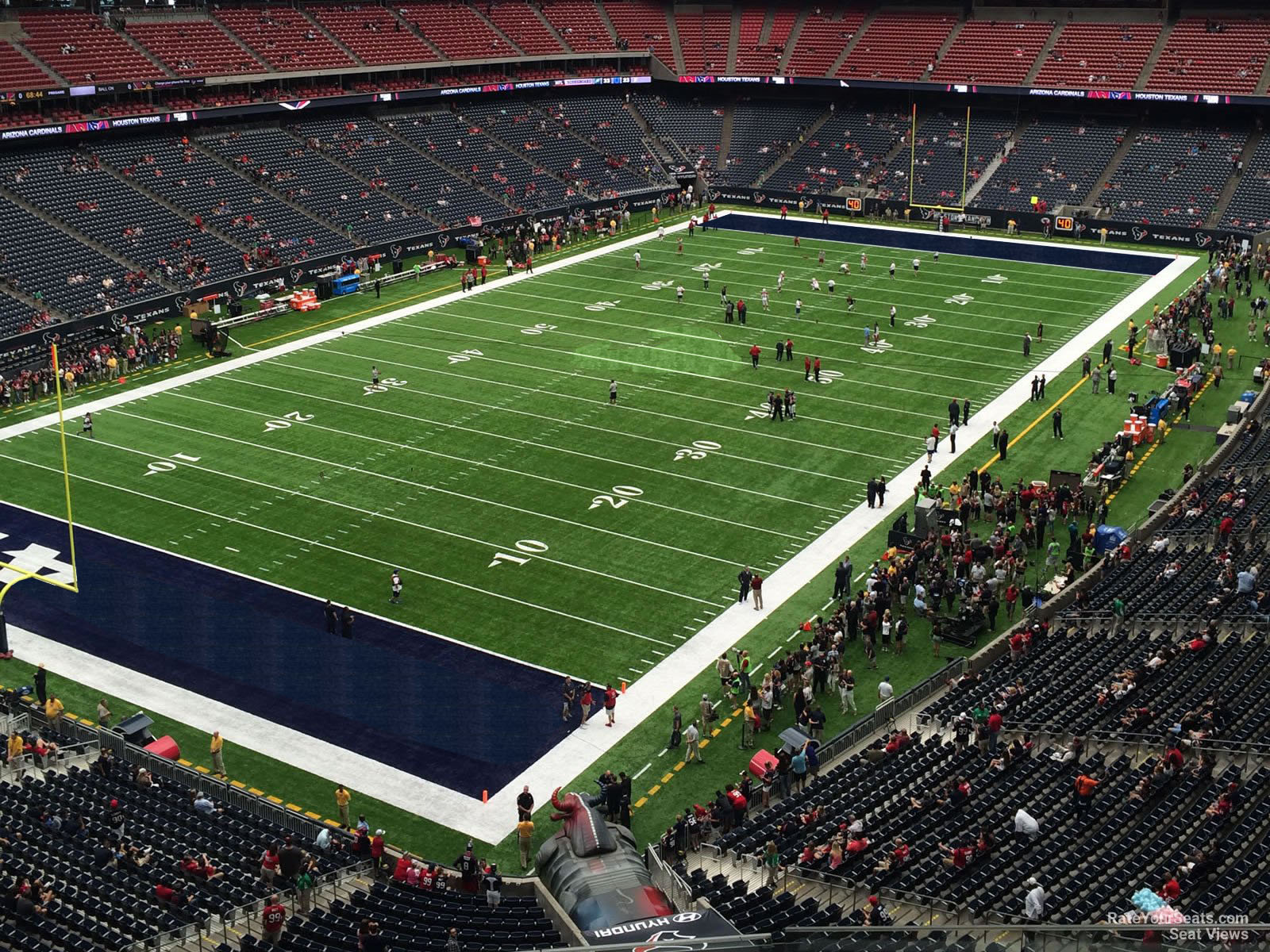section 516, row h seat view  for football - nrg stadium