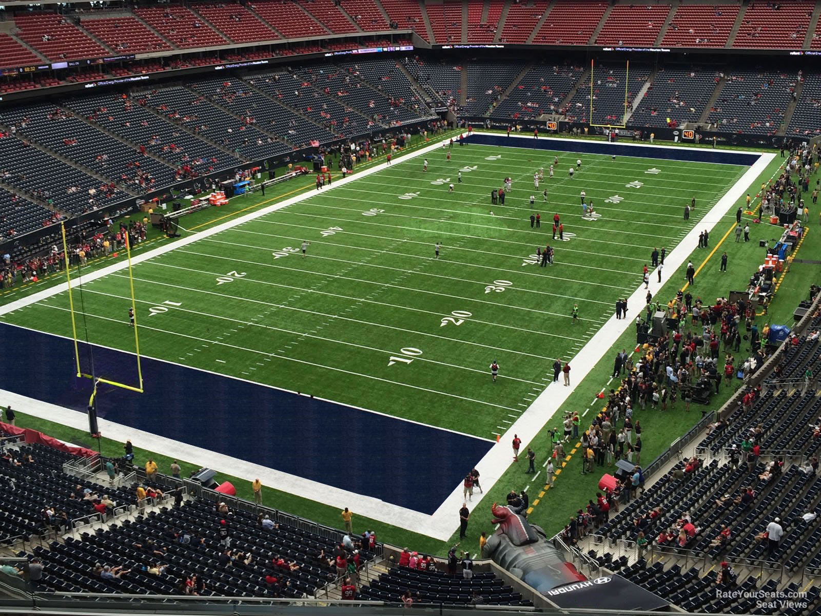 section 517, row h seat view  for football - nrg stadium