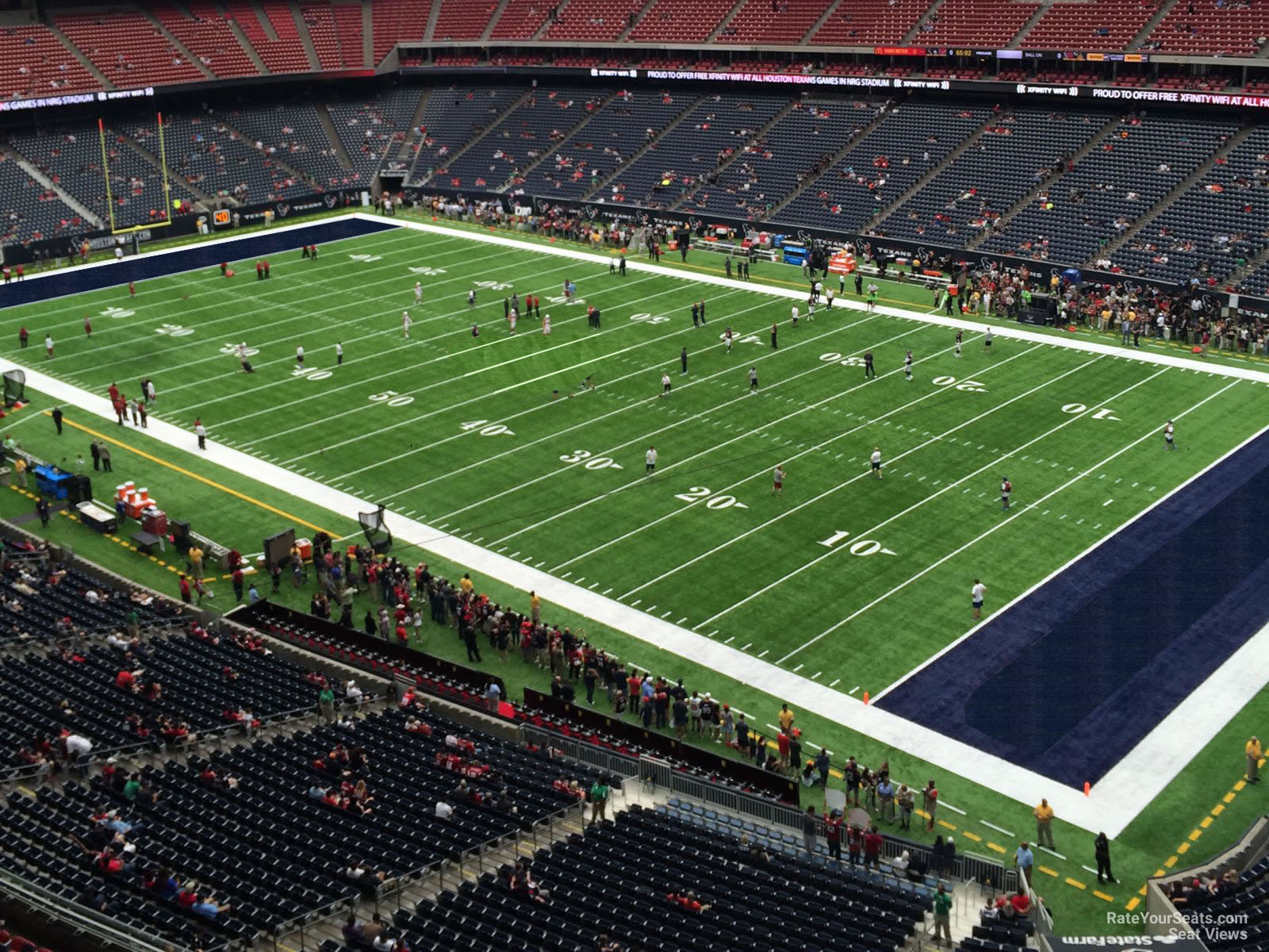 section 528, row h seat view  for football - nrg stadium