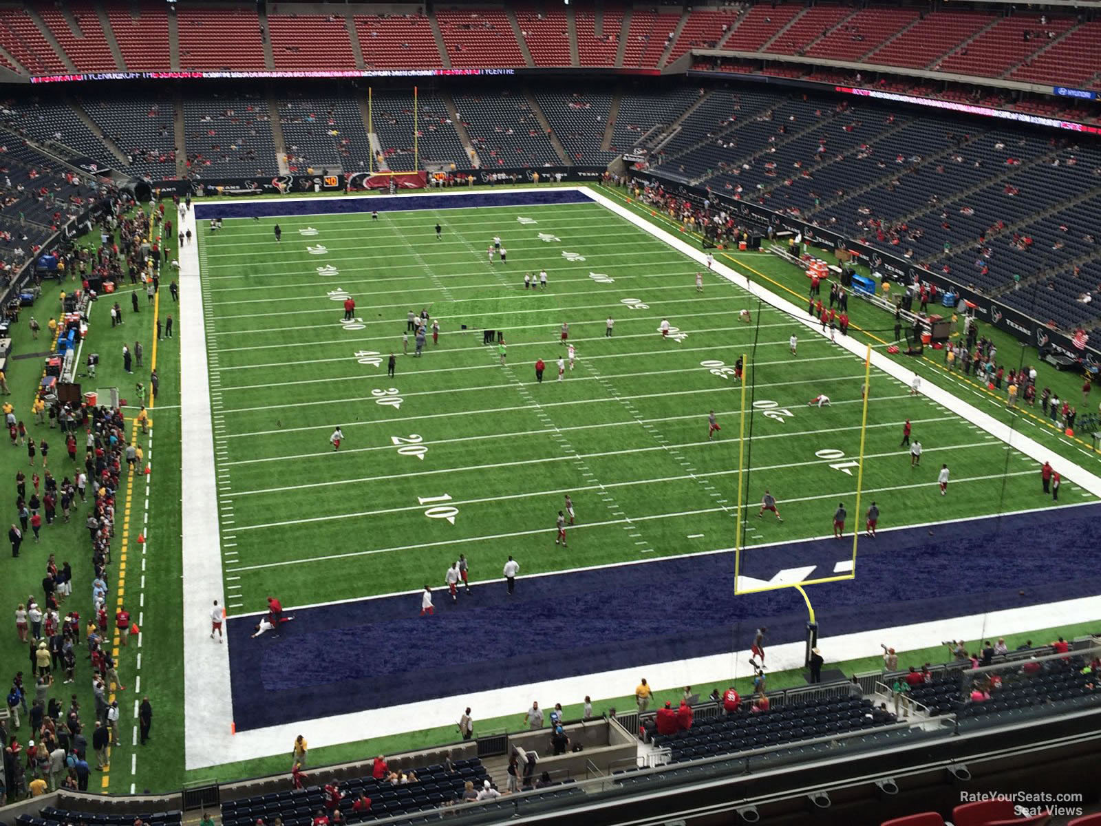 section 549, row h seat view  for football - nrg stadium