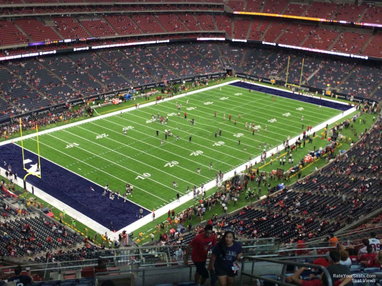 section 617, row p seat view  for football - nrg stadium