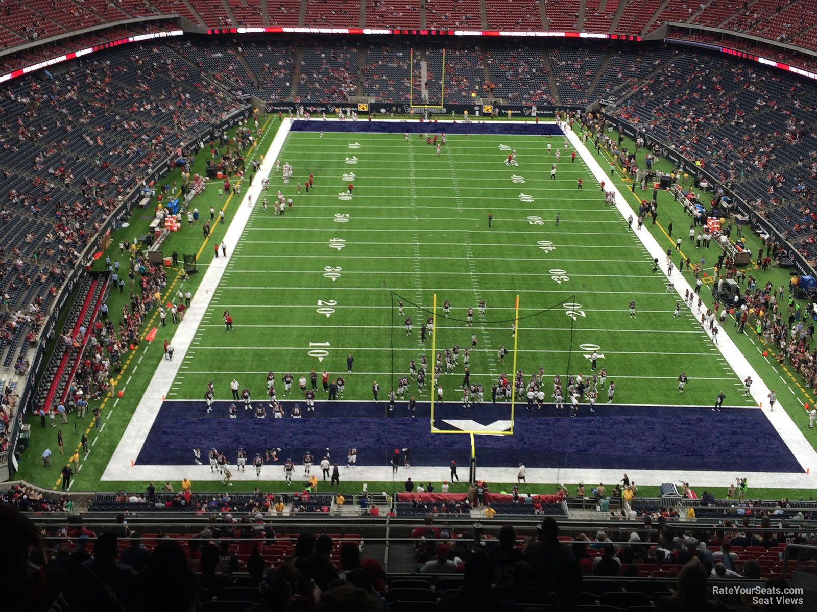section 622, row p seat view  for football - nrg stadium