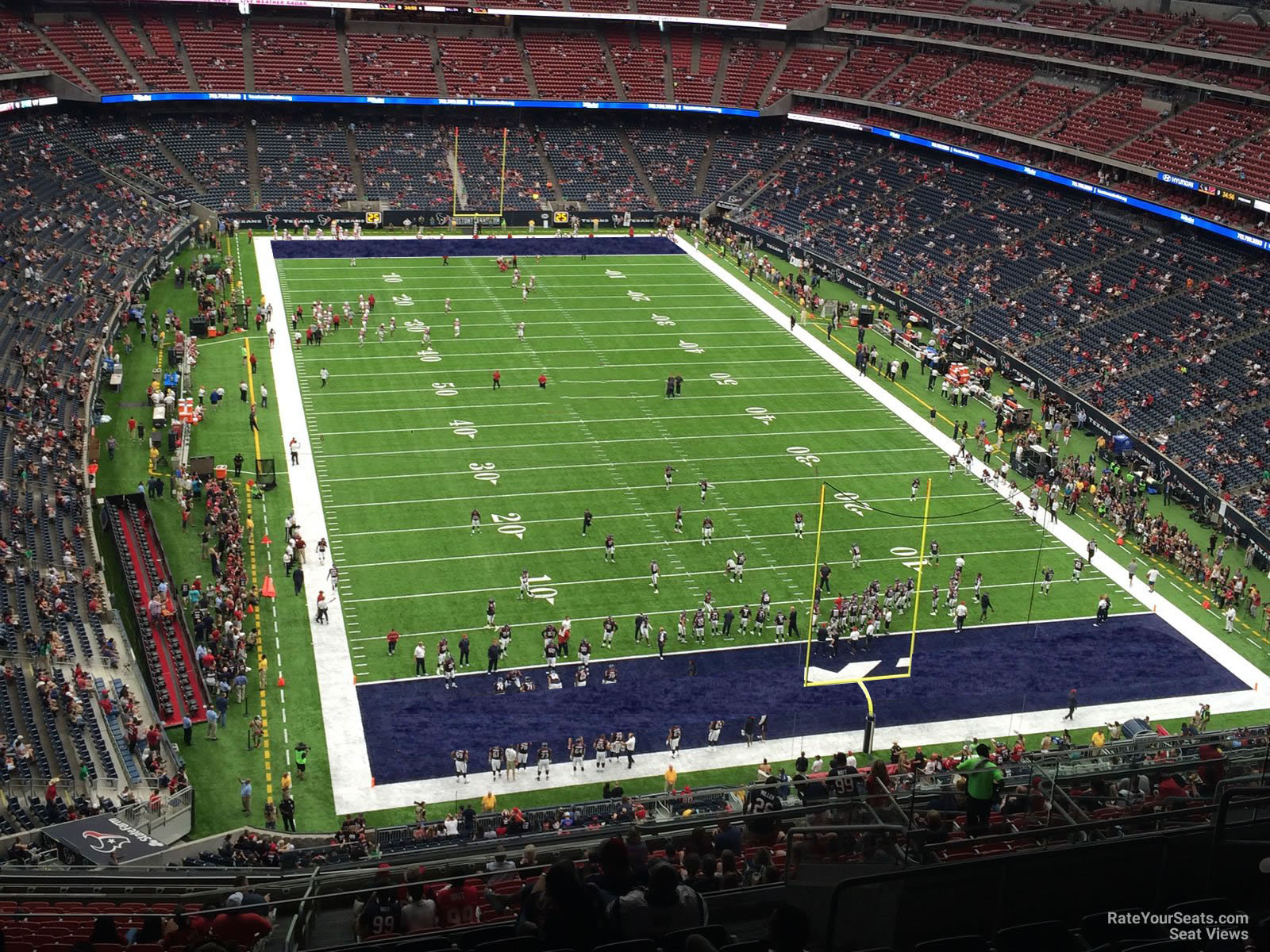 section 624, row p seat view  for football - nrg stadium