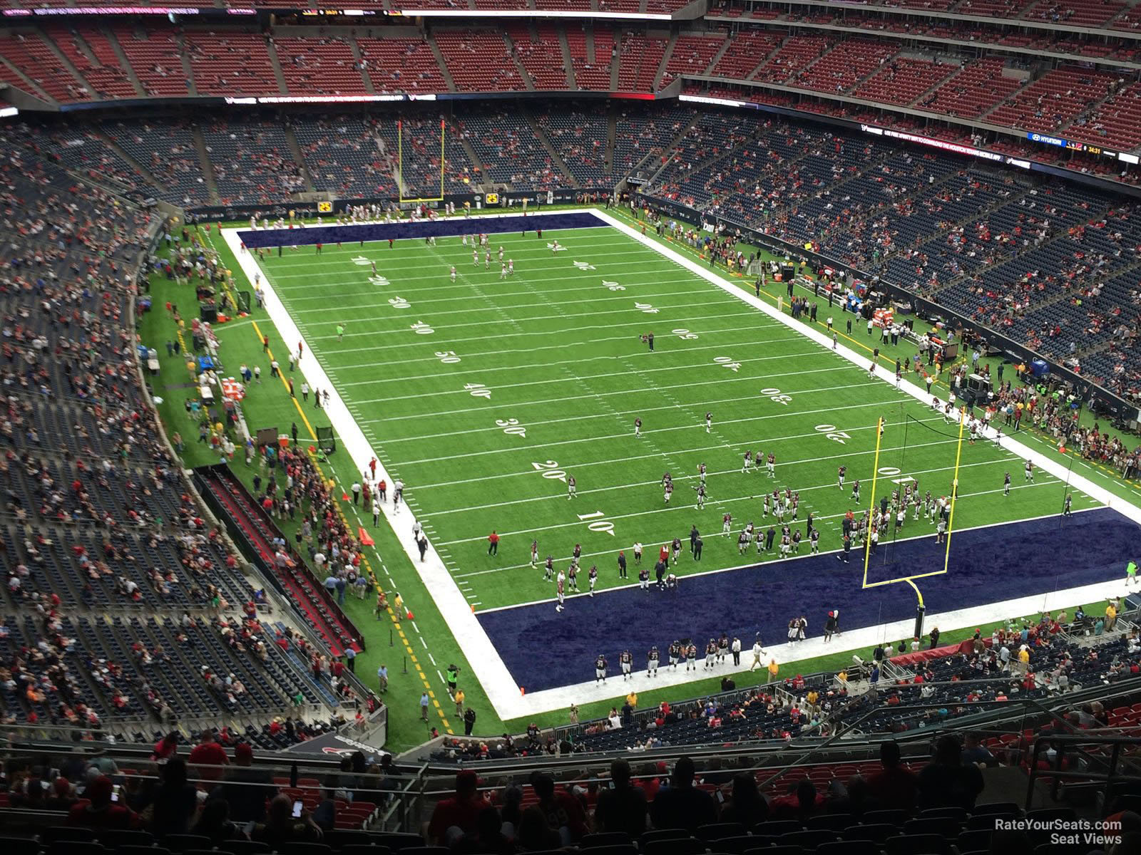 section 625, row p seat view  for football - nrg stadium