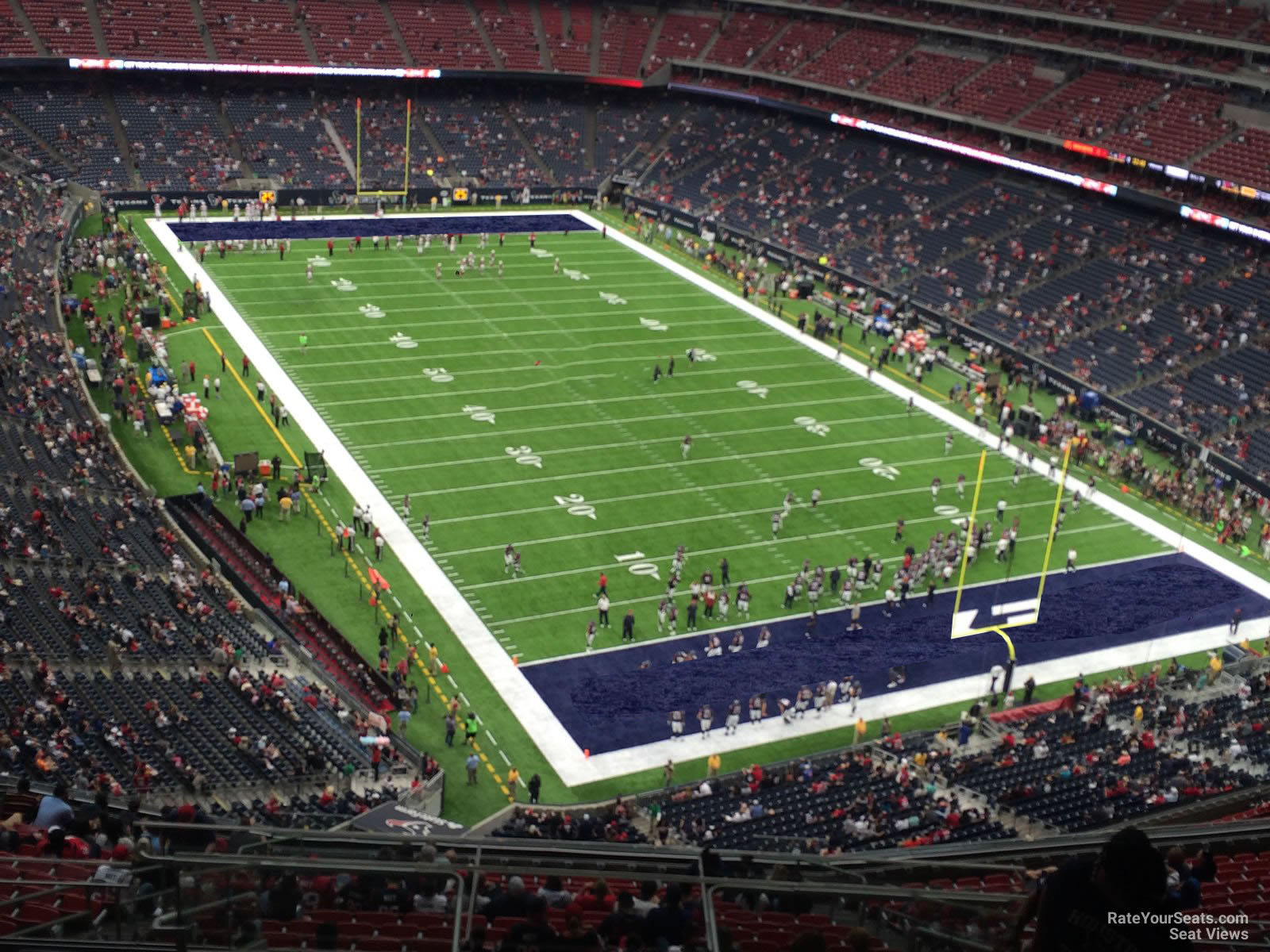 section 626, row p seat view  for football - nrg stadium