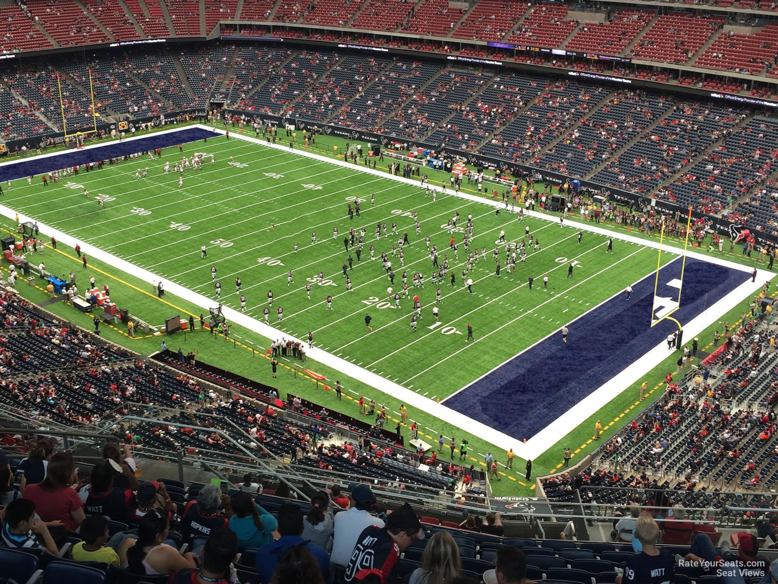 section 627, row p seat view  for football - nrg stadium