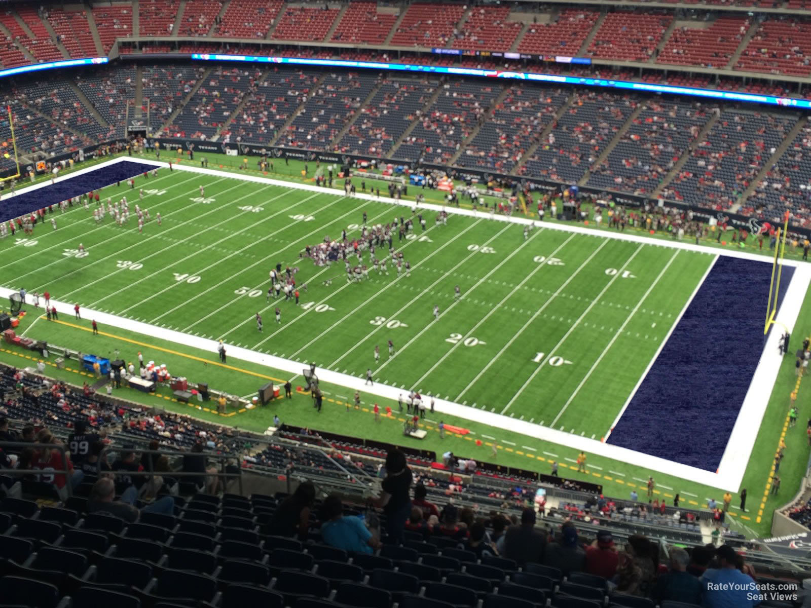section 629, row p seat view  for football - nrg stadium