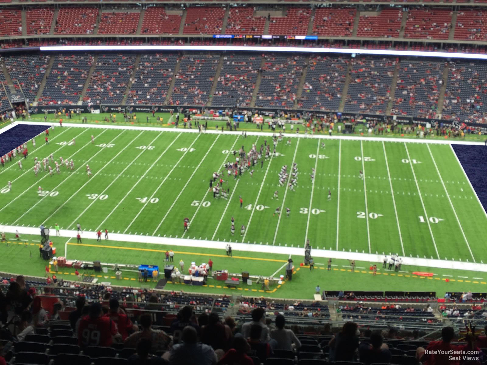 section 632, row p seat view  for football - nrg stadium