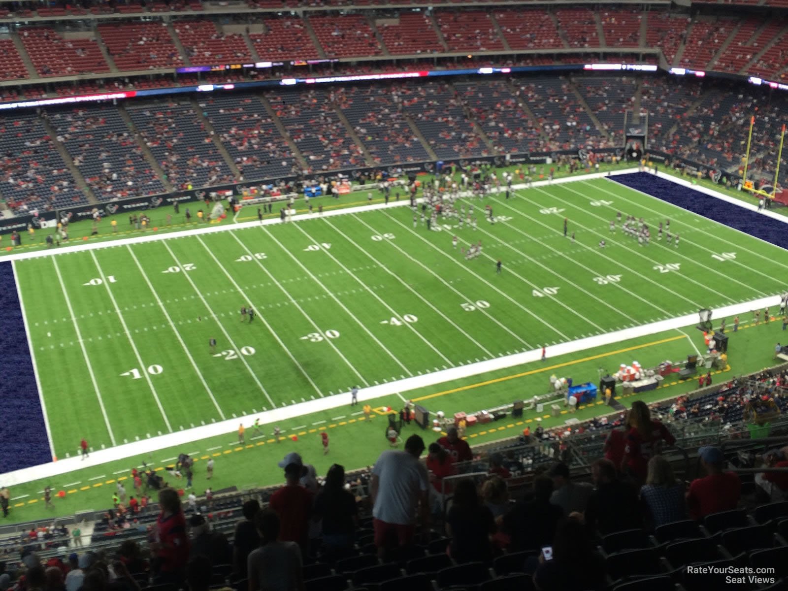 section 637, row p seat view  for football - nrg stadium