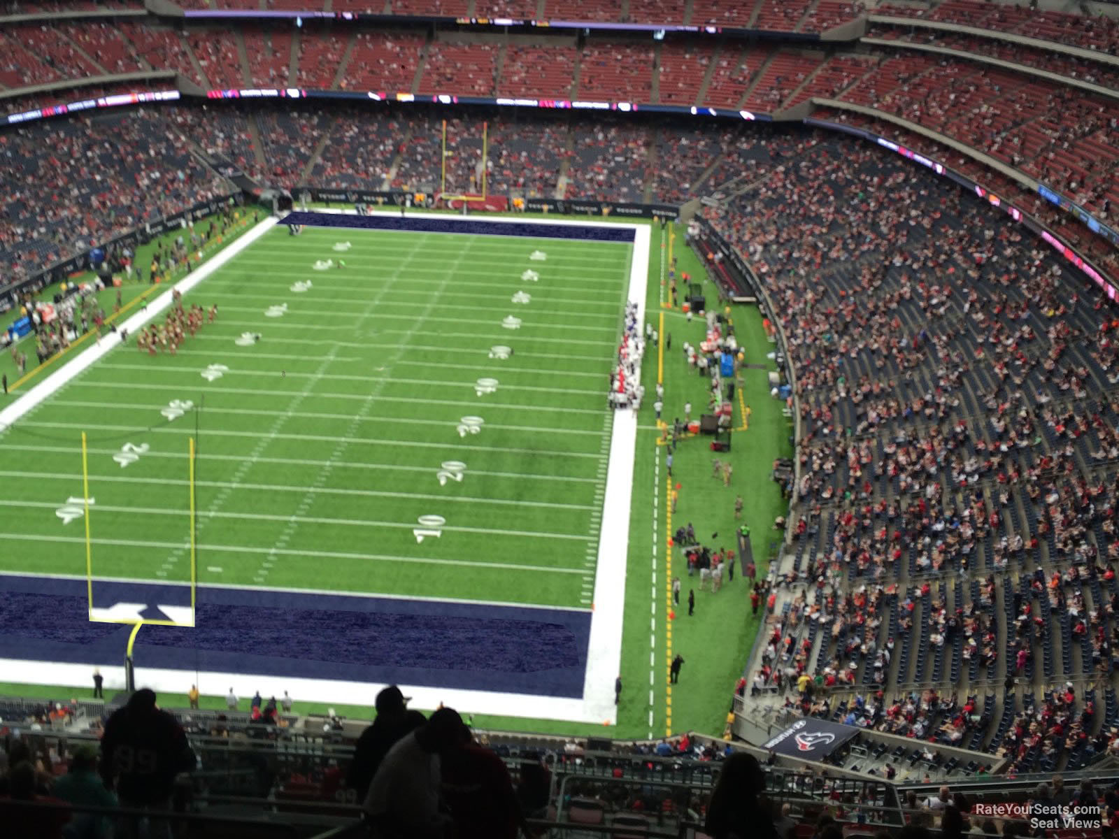 section 644, row p seat view  for football - nrg stadium
