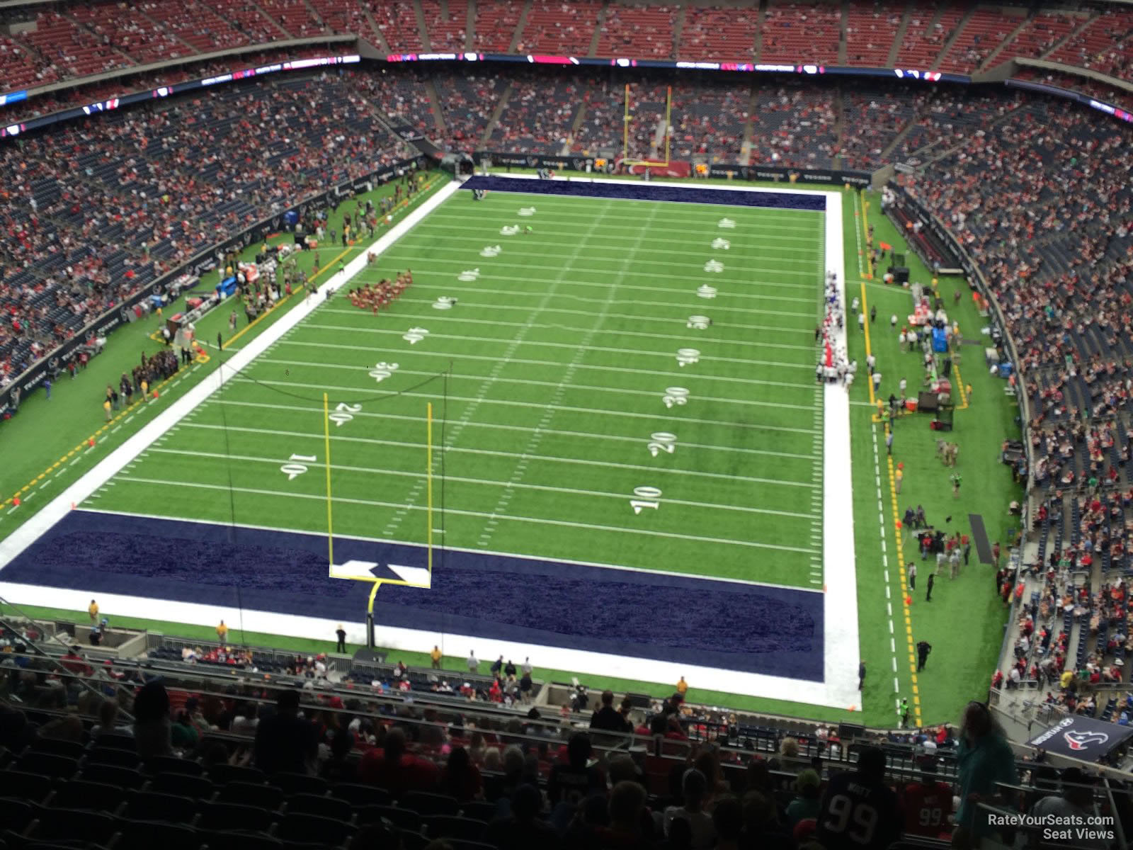 section 645, row p seat view  for football - nrg stadium