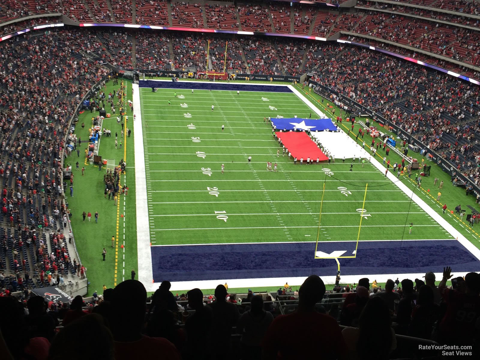 section 650, row p seat view  for football - nrg stadium
