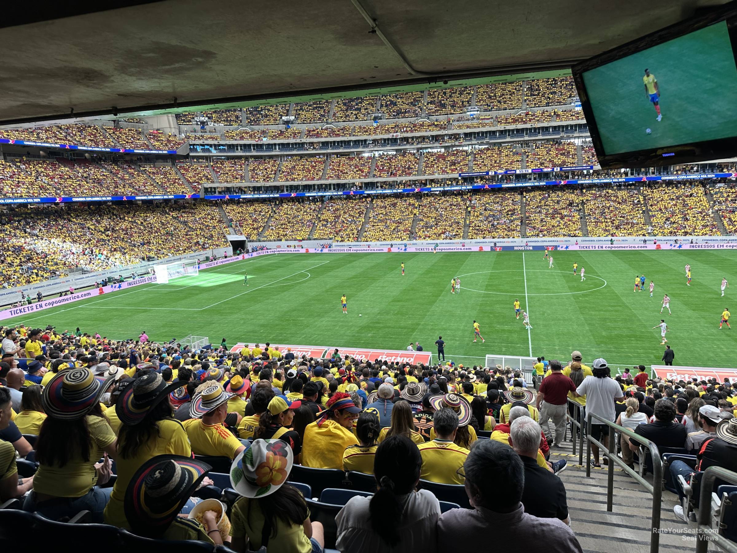 section 107, row jj seat view  for soccer - nrg stadium