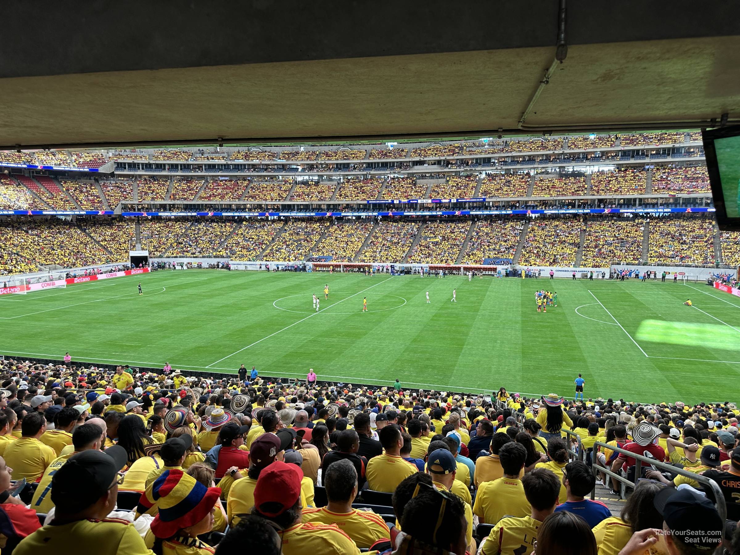 section 125, row jj seat view  for soccer - nrg stadium