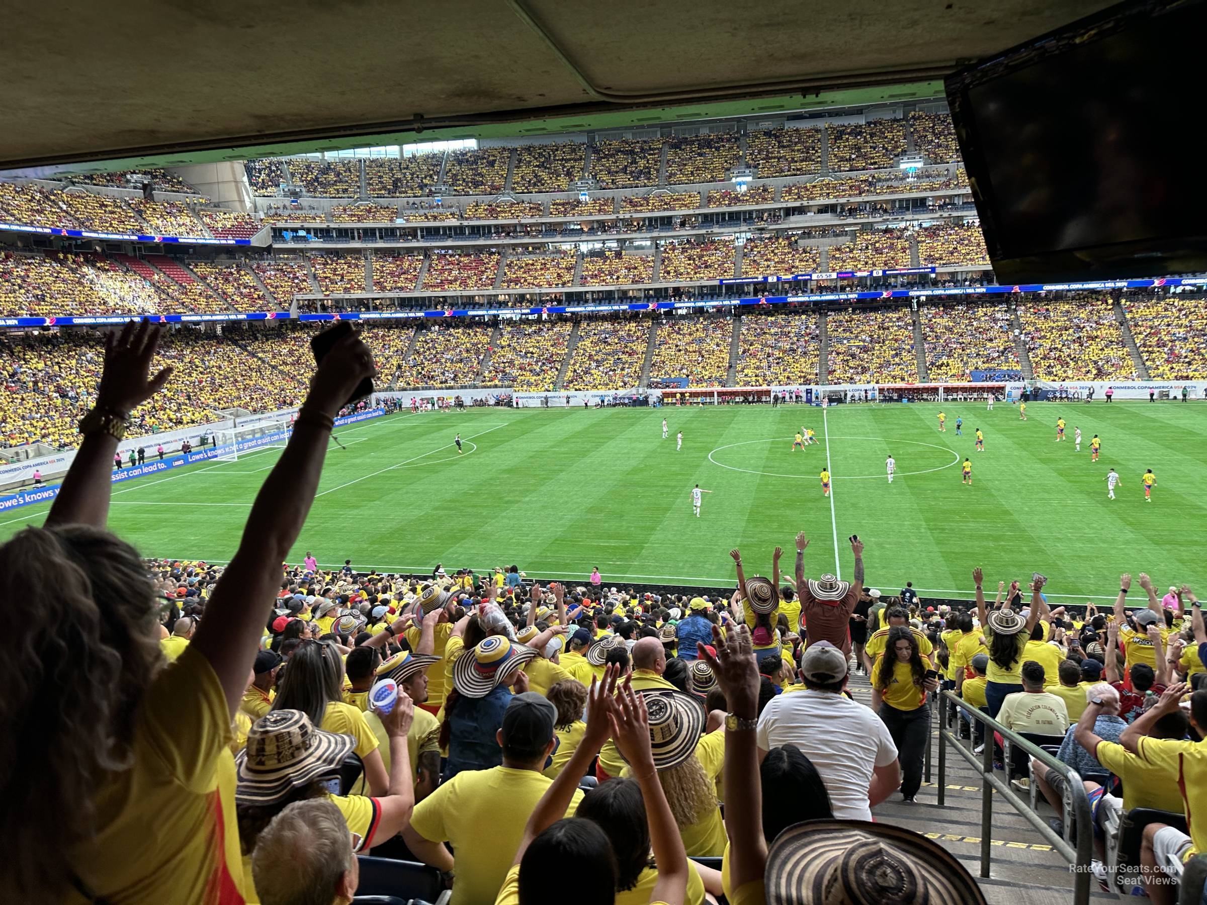 section 127, row jj seat view  for soccer - nrg stadium