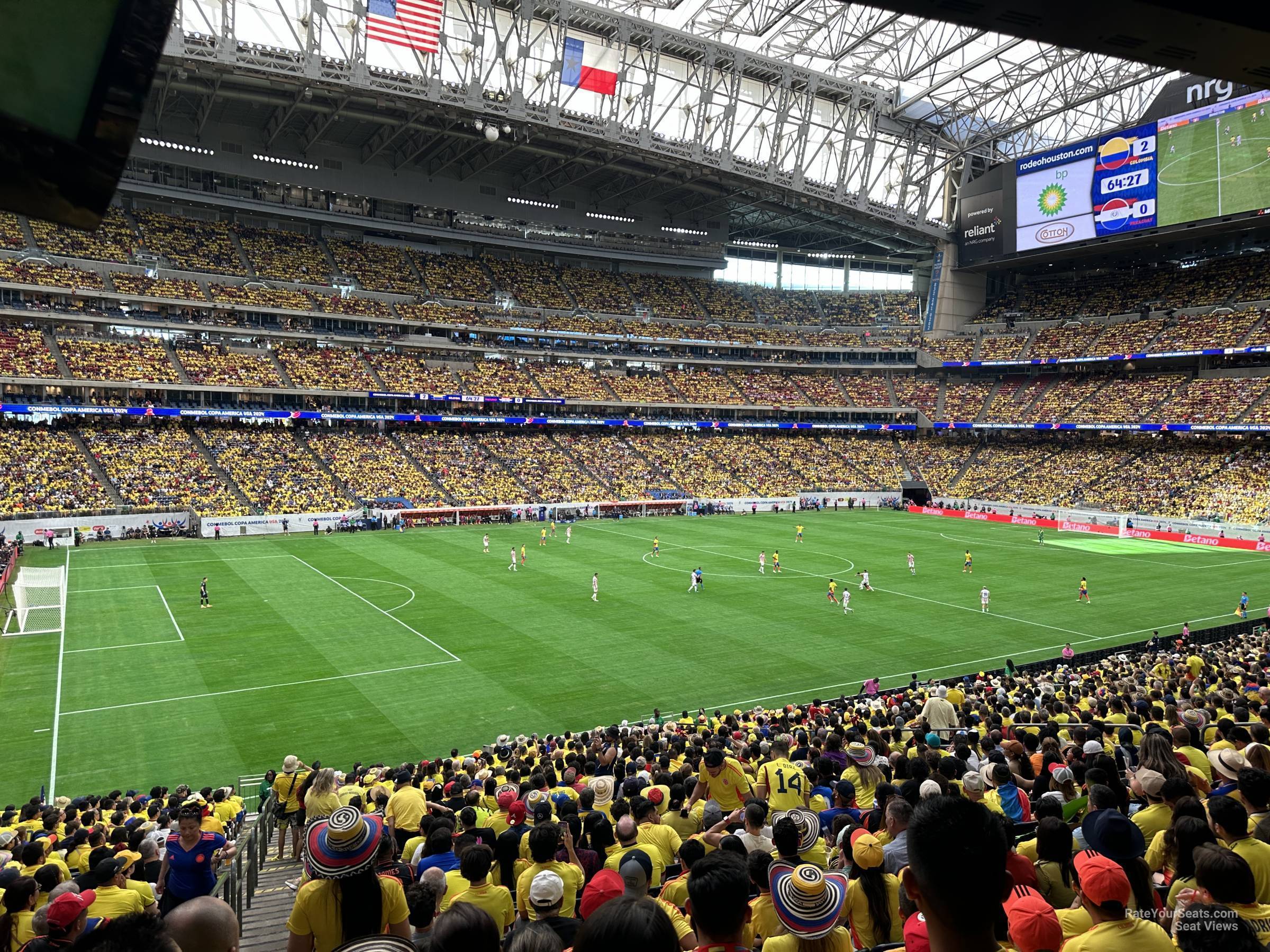 section 130, row jja seat view  for soccer - nrg stadium