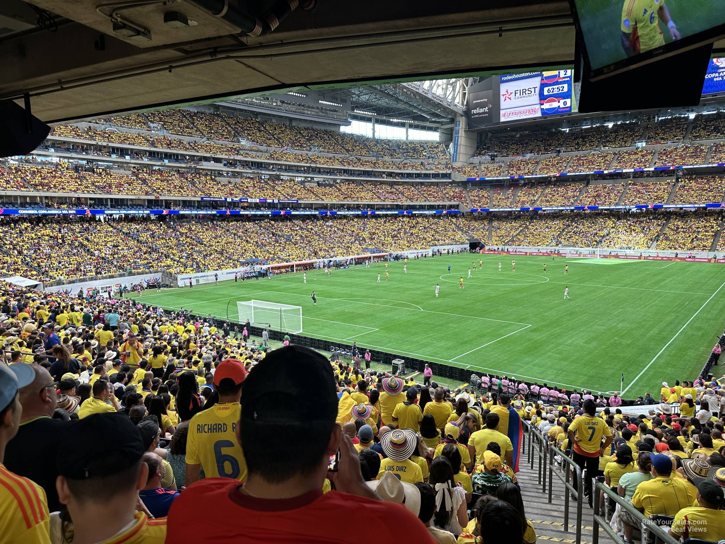 section 134, row jja seat view  for soccer - nrg stadium