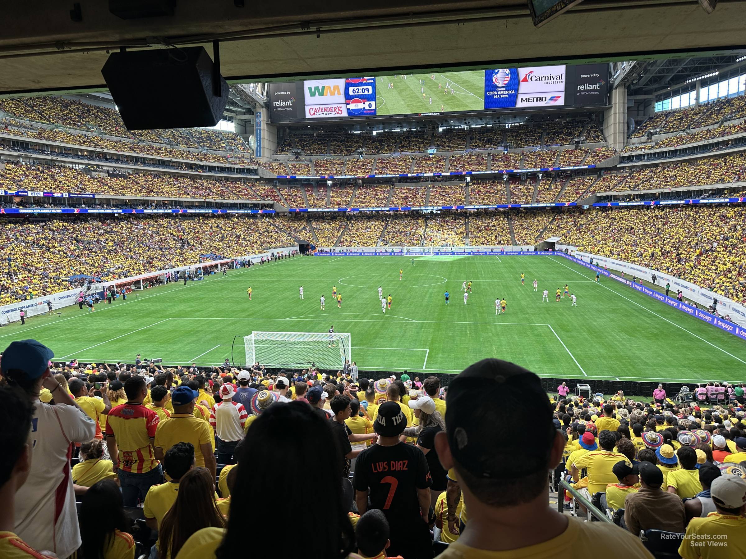 section 136, row jja seat view  for soccer - nrg stadium