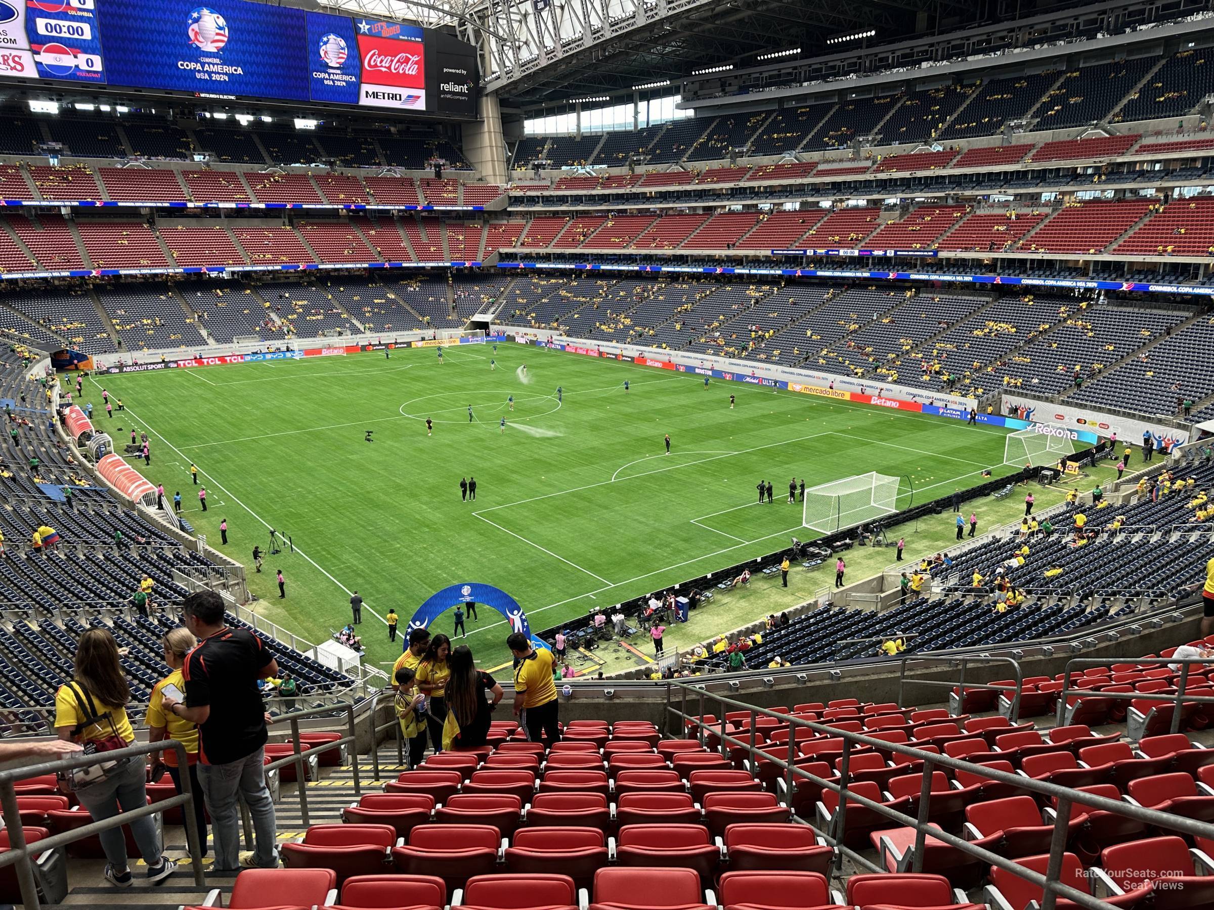 section 301, row l seat view  for soccer - nrg stadium