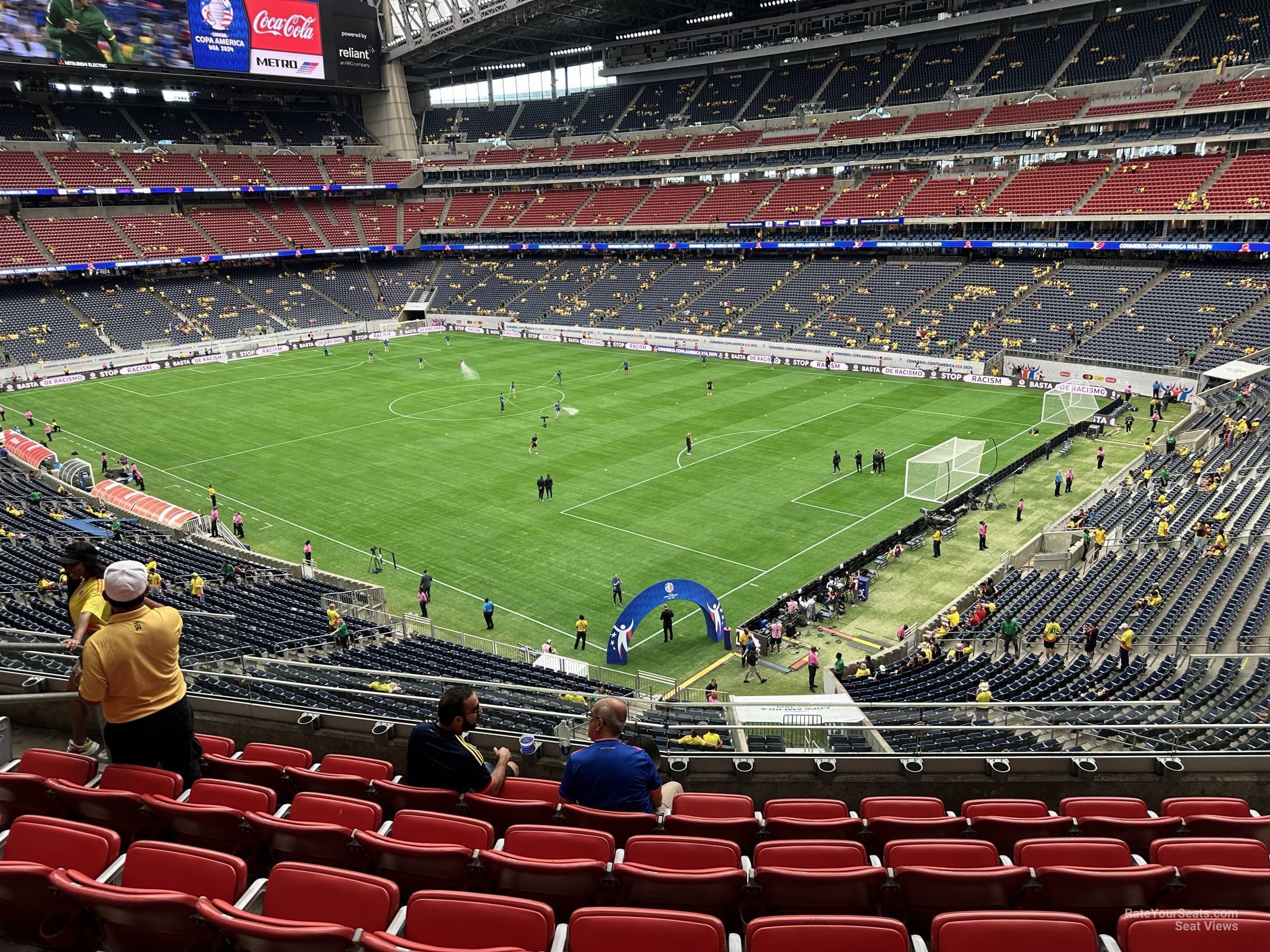 section 303, row l seat view  for soccer - nrg stadium