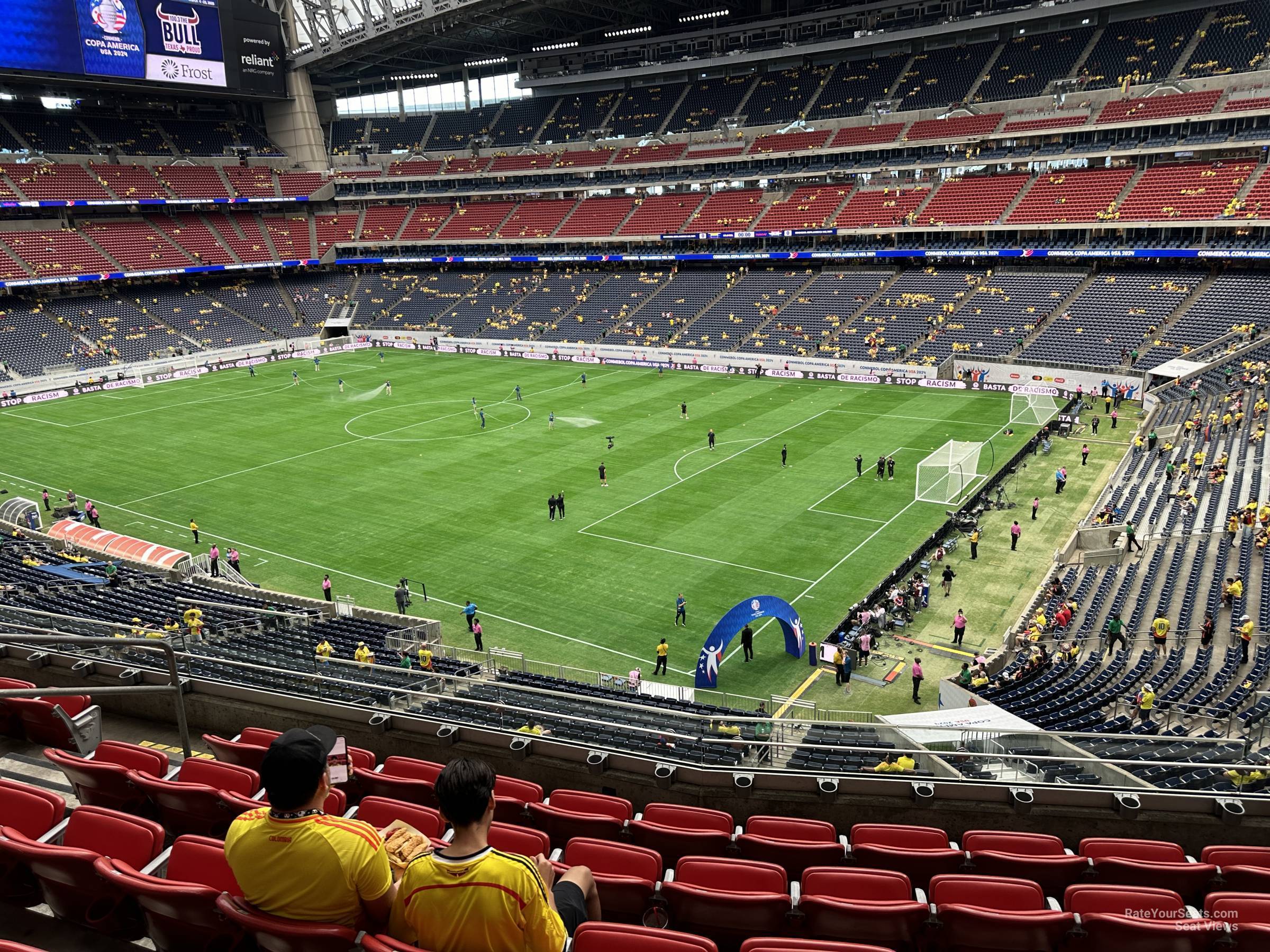 section 304, row l seat view  for soccer - nrg stadium