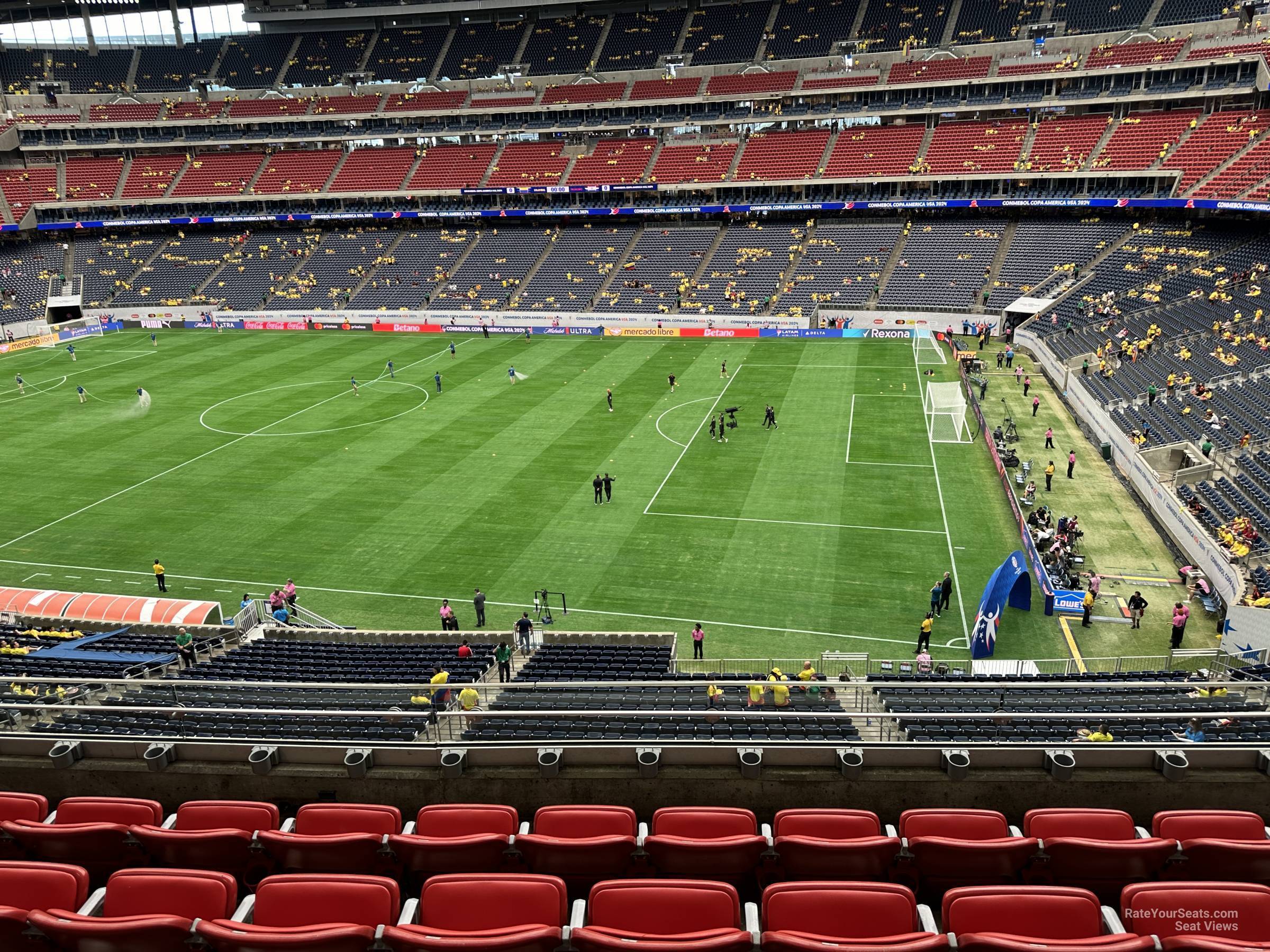 section 306, row l seat view  for soccer - nrg stadium