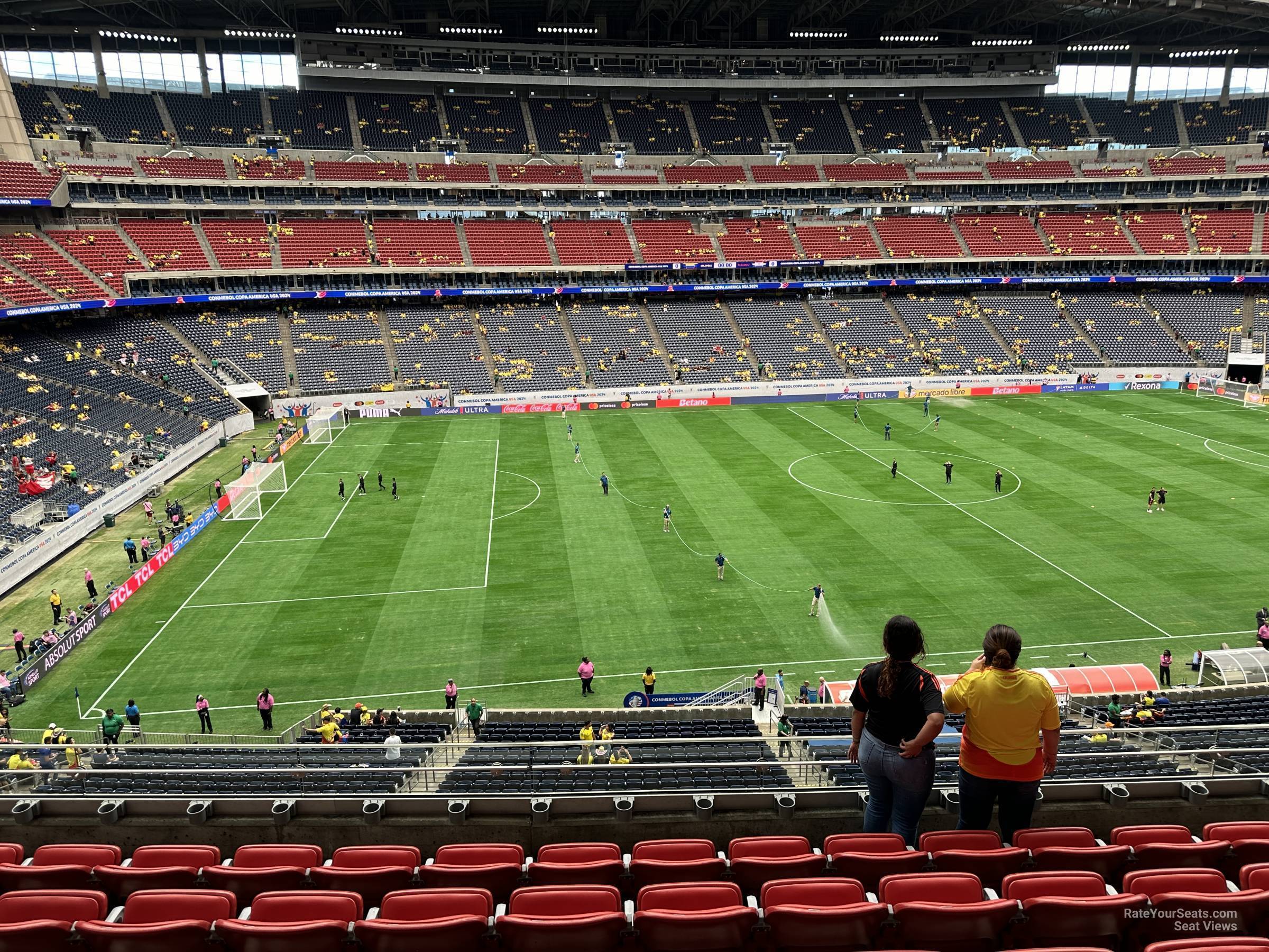 section 312, row l seat view  for soccer - nrg stadium