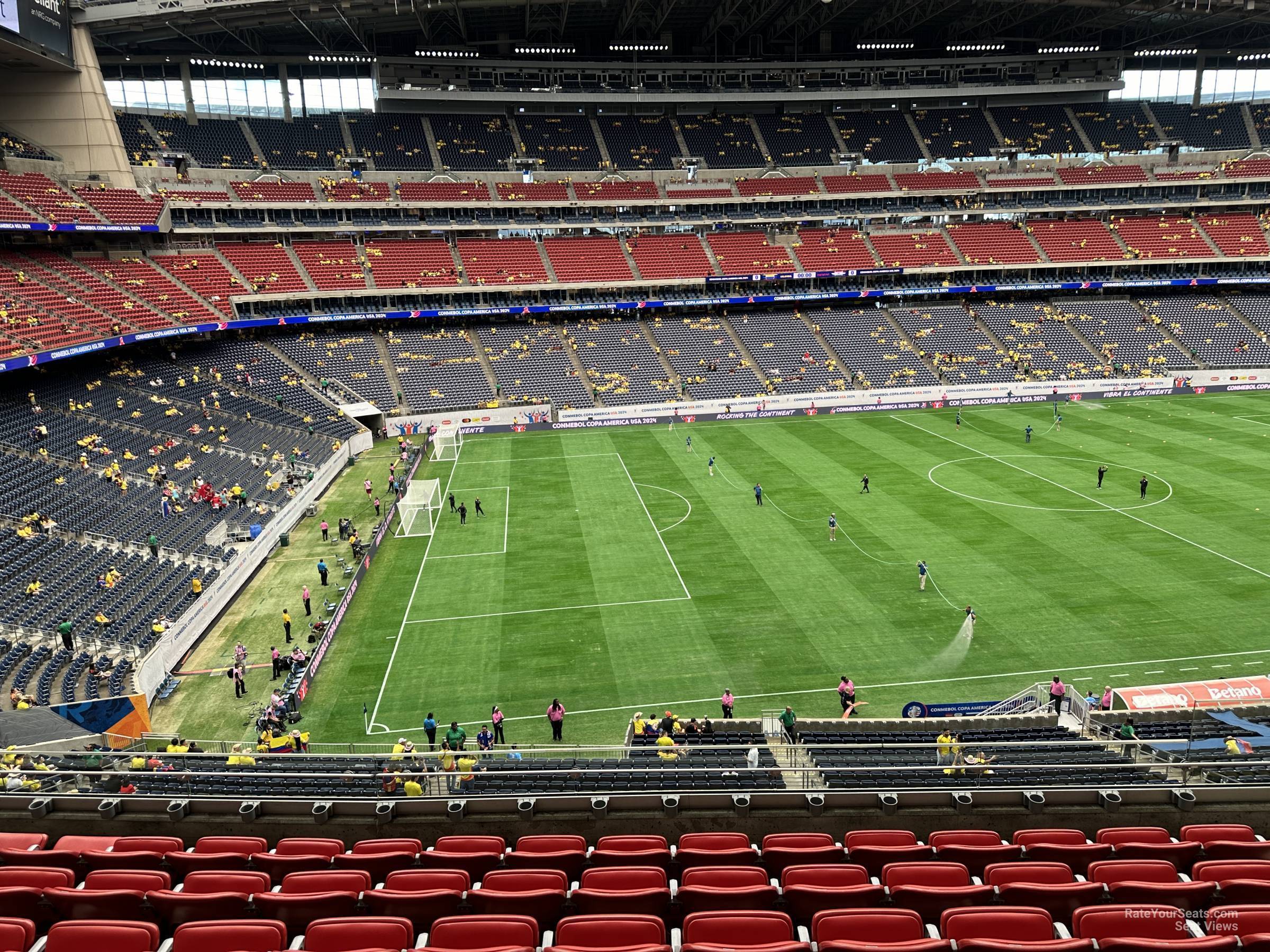 section 313, row l seat view  for soccer - nrg stadium