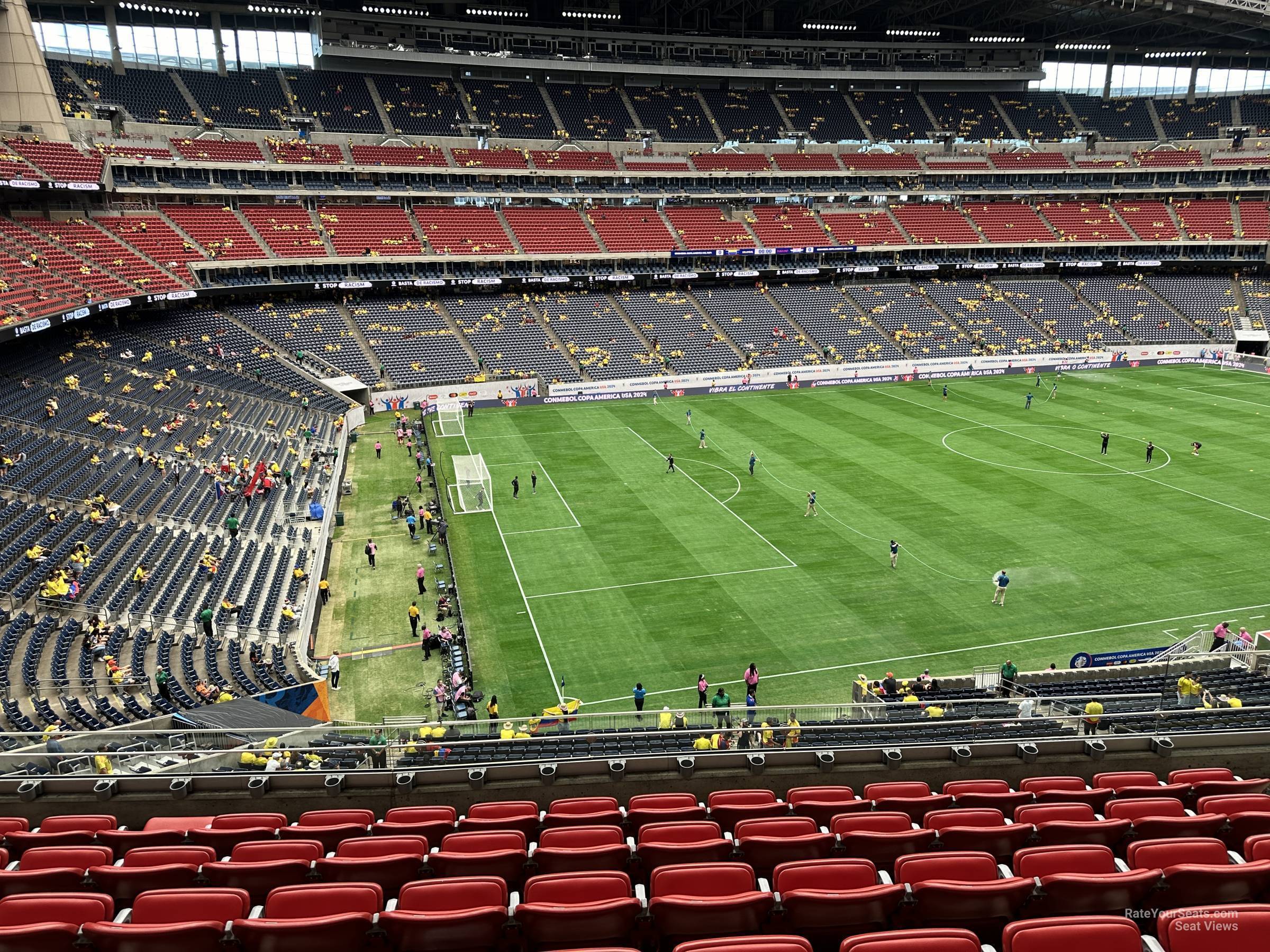 section 314, row l seat view  for soccer - nrg stadium