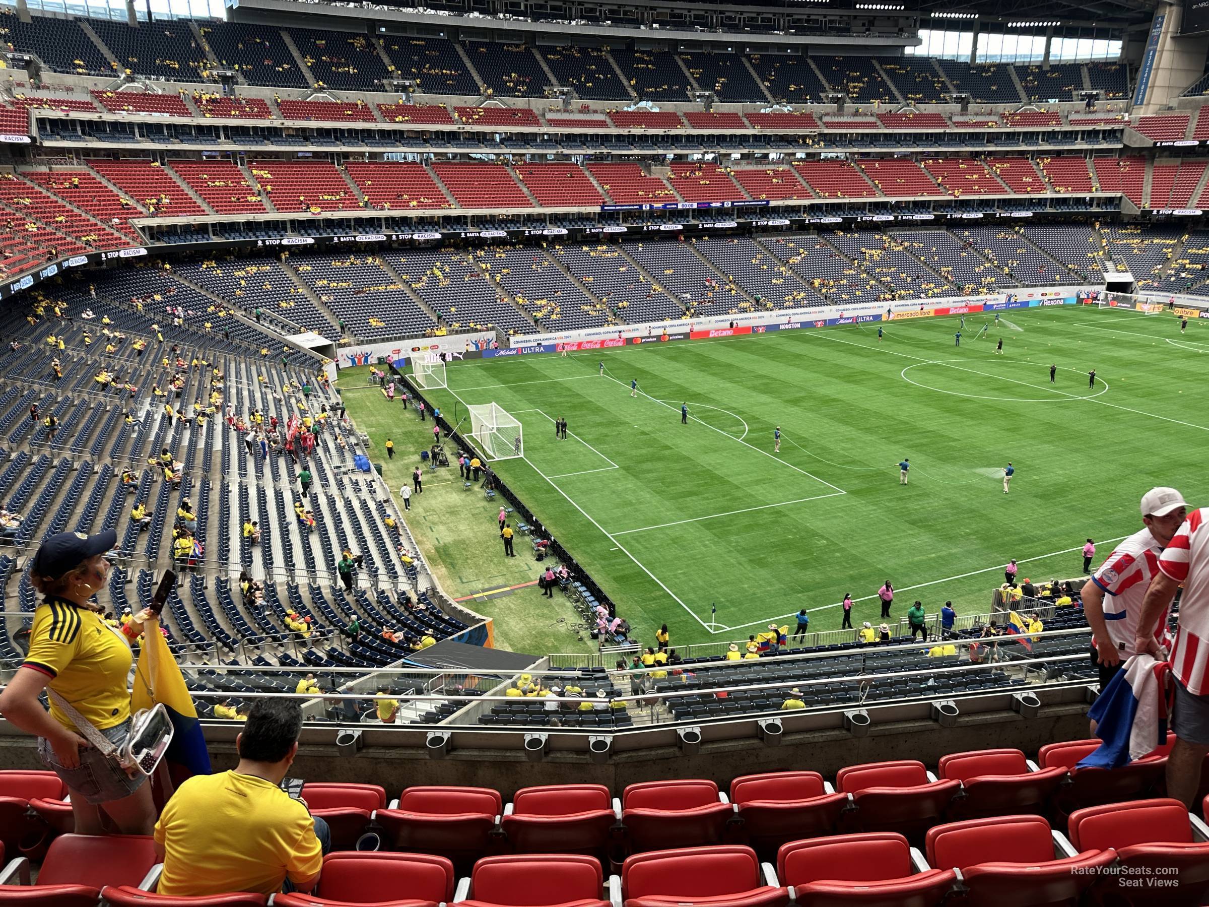 section 315, row l seat view  for soccer - nrg stadium