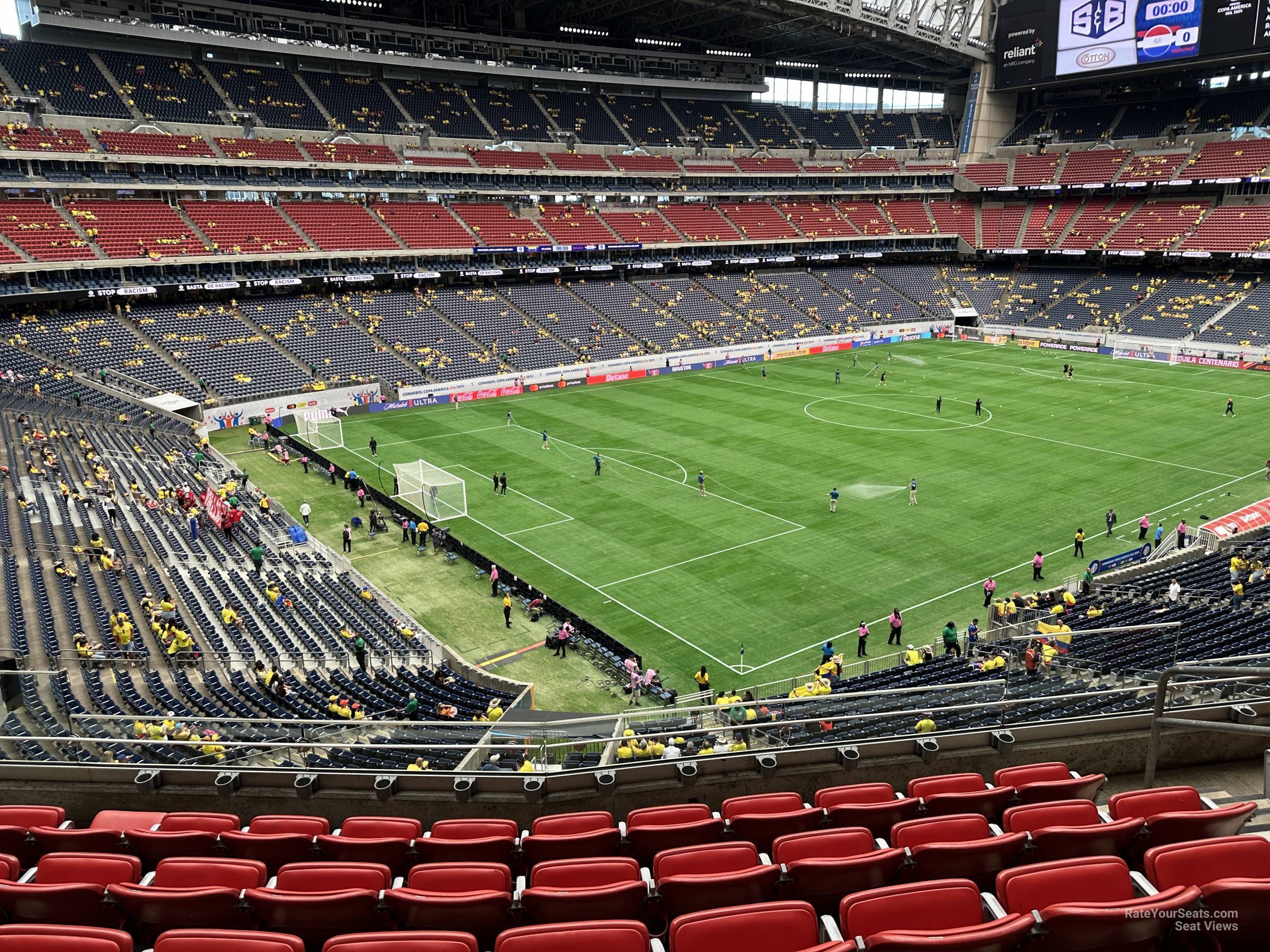 section 316, row l seat view  for soccer - nrg stadium