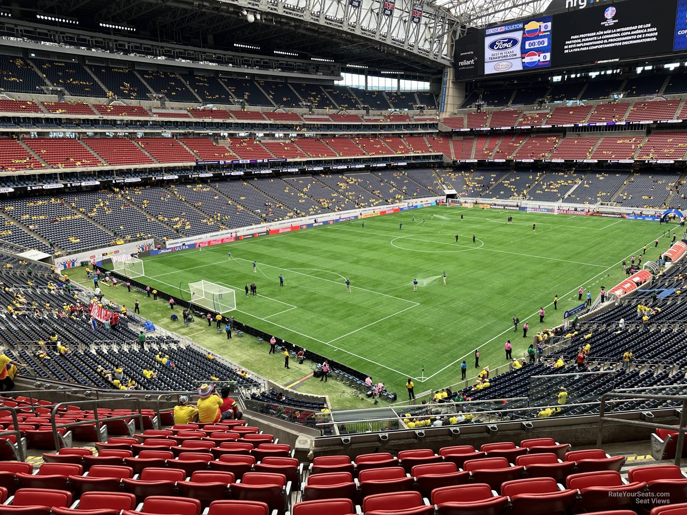 section 317, row l seat view  for soccer - nrg stadium