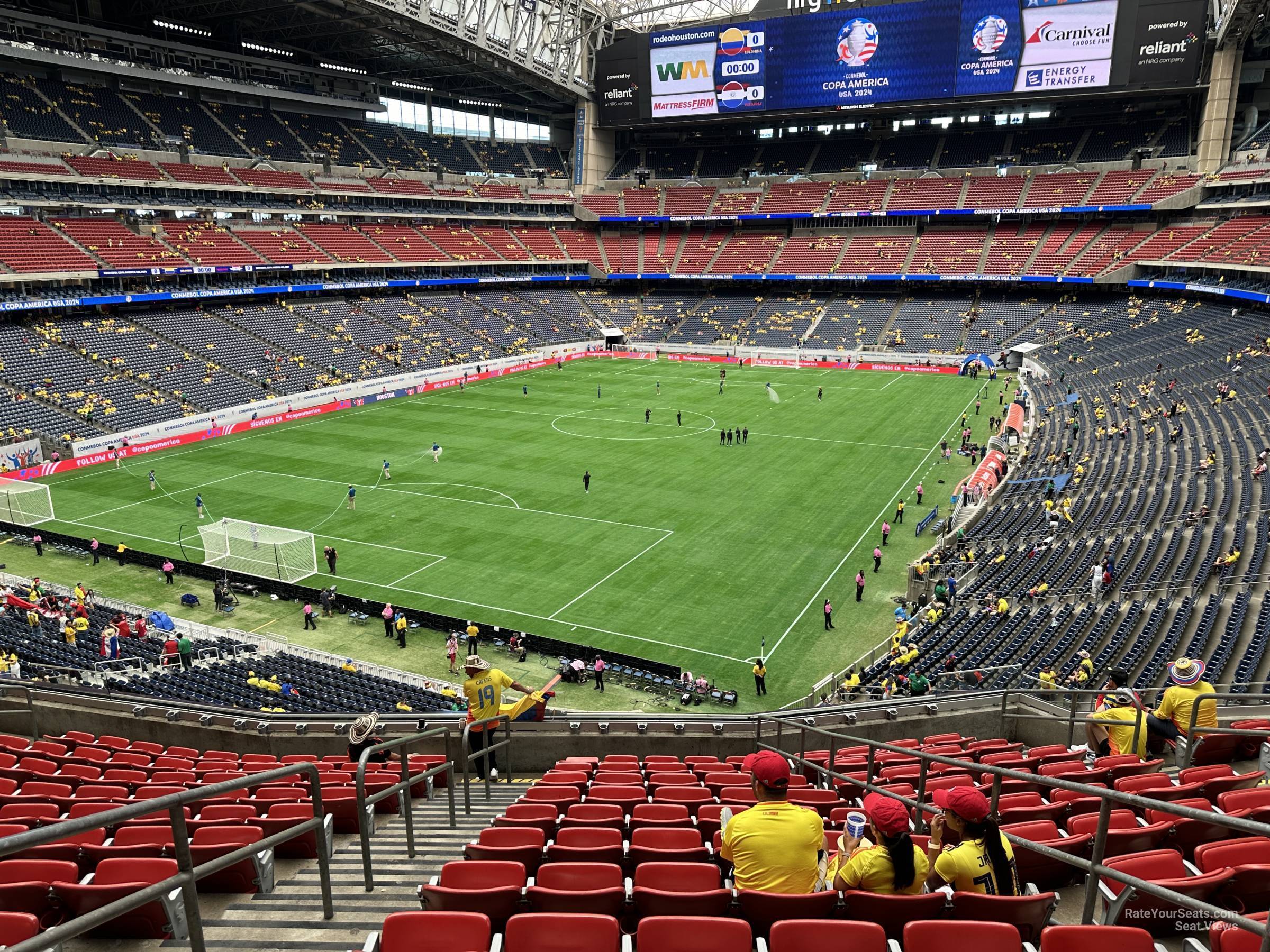 section 319, row l seat view  for soccer - nrg stadium